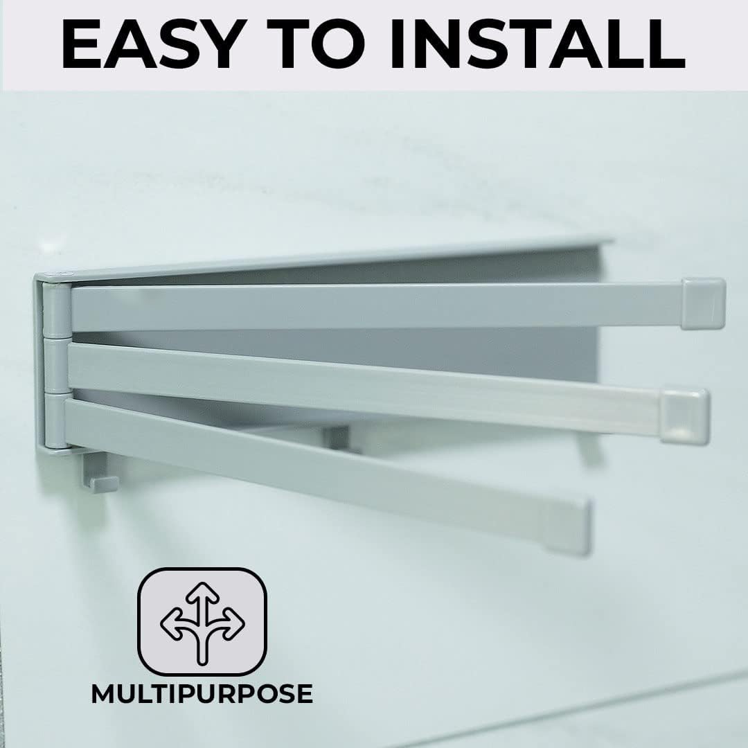 Kuber Industries towel holder - easy to install wall-mounted