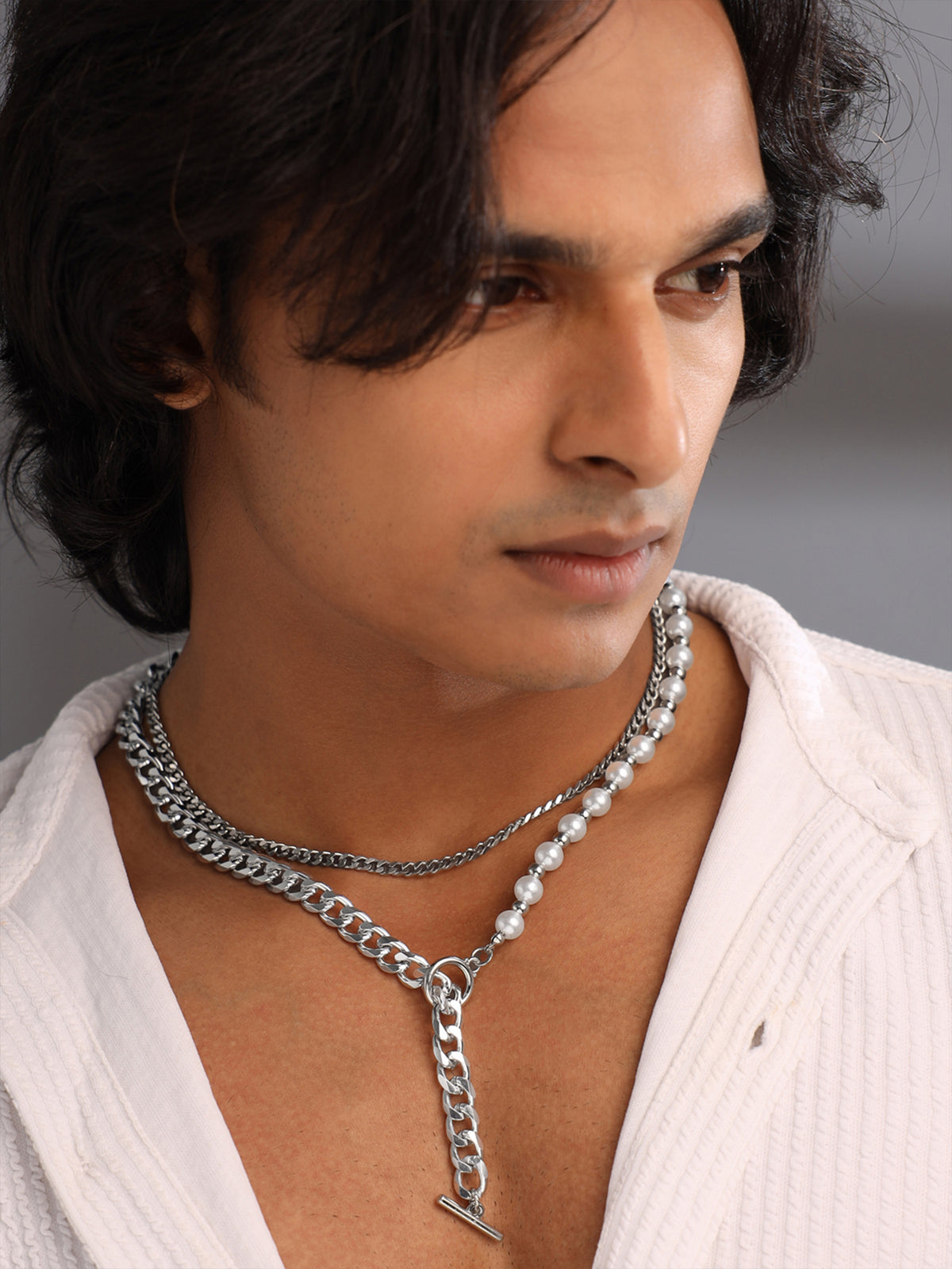 Yellow Chimes Rhodium Plated Chain - Stylish Everyday Use