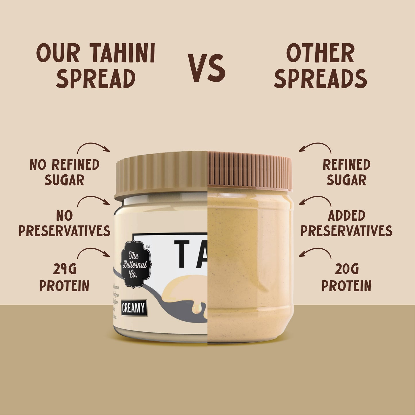 The Butternut Co. creamy tahini - ideal for dips