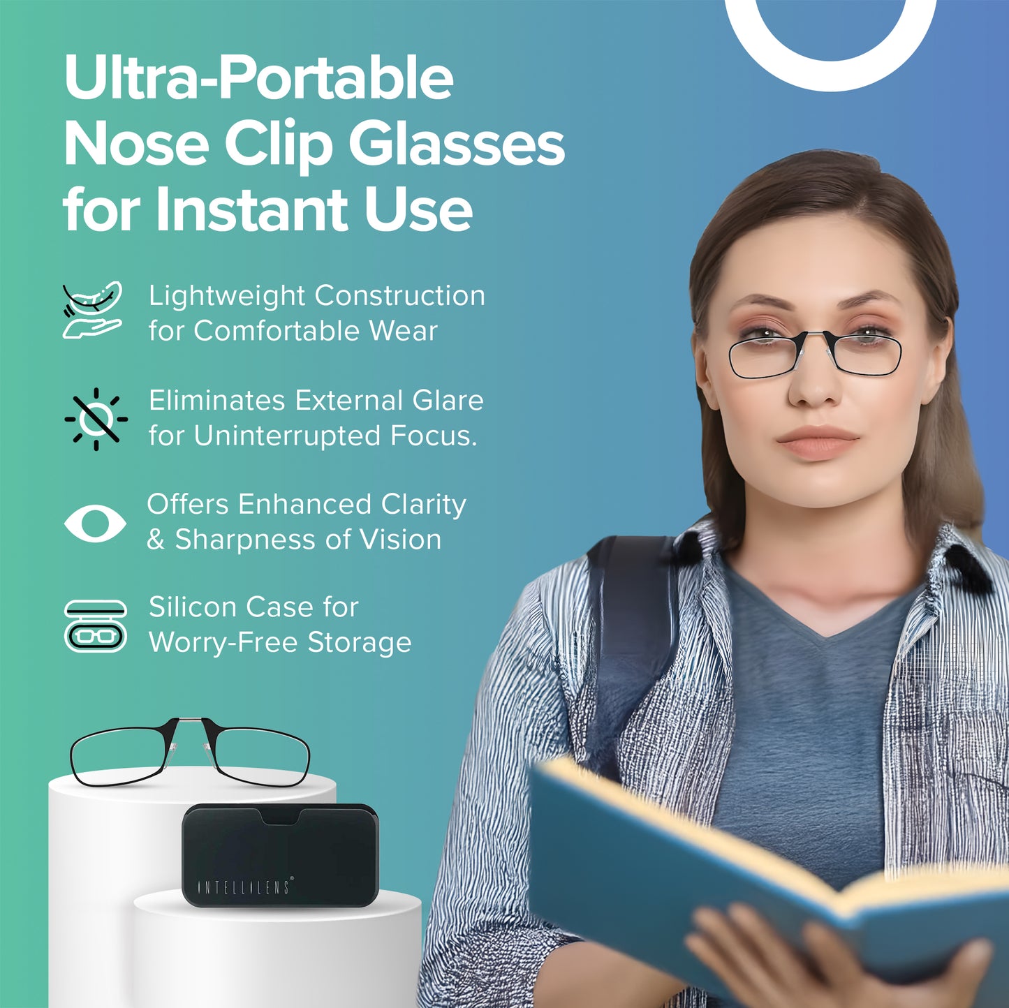 Intellilens Thin Reading Glasses - Everyday tasks