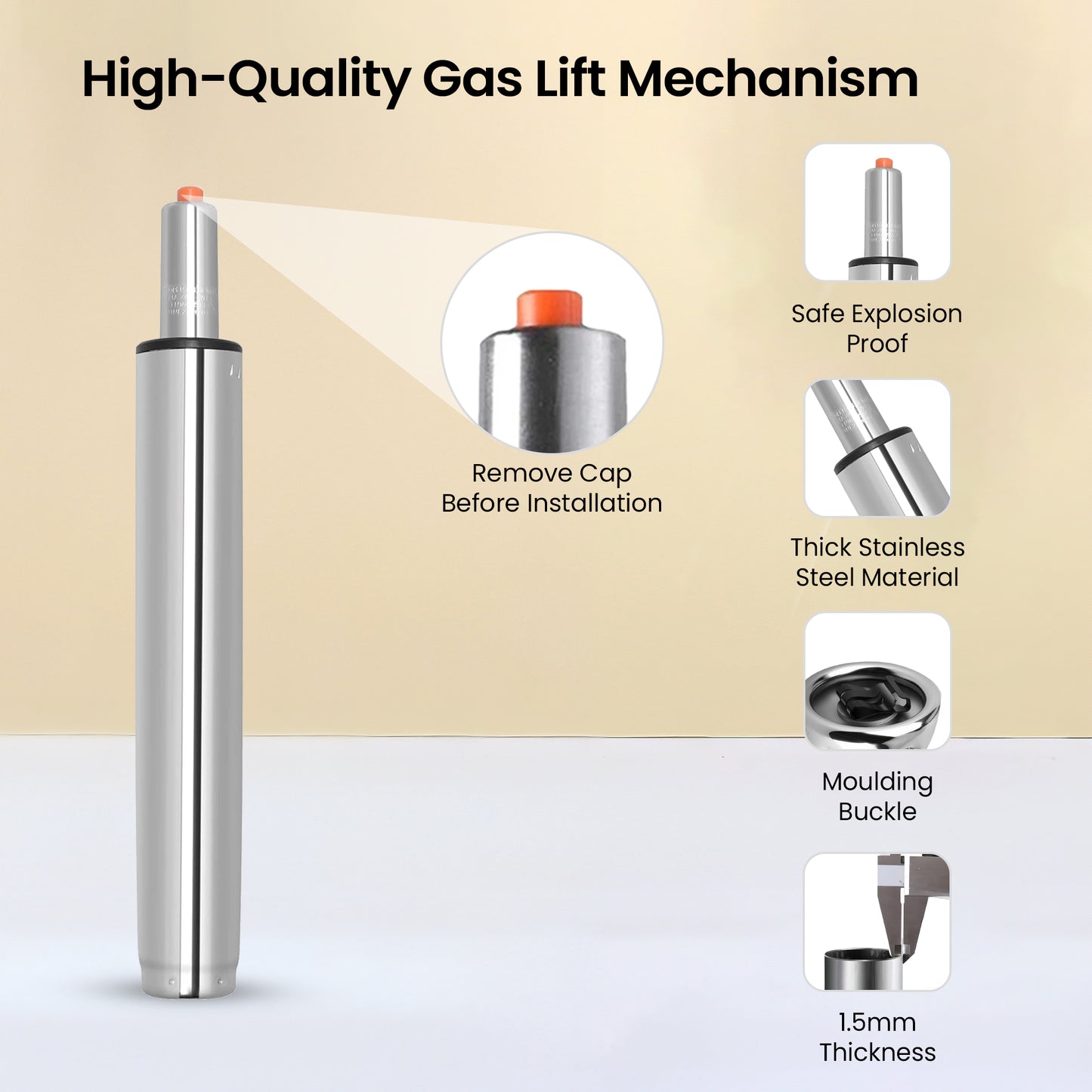 Savya Home Metal Frame Chair - Modern Design for Shops