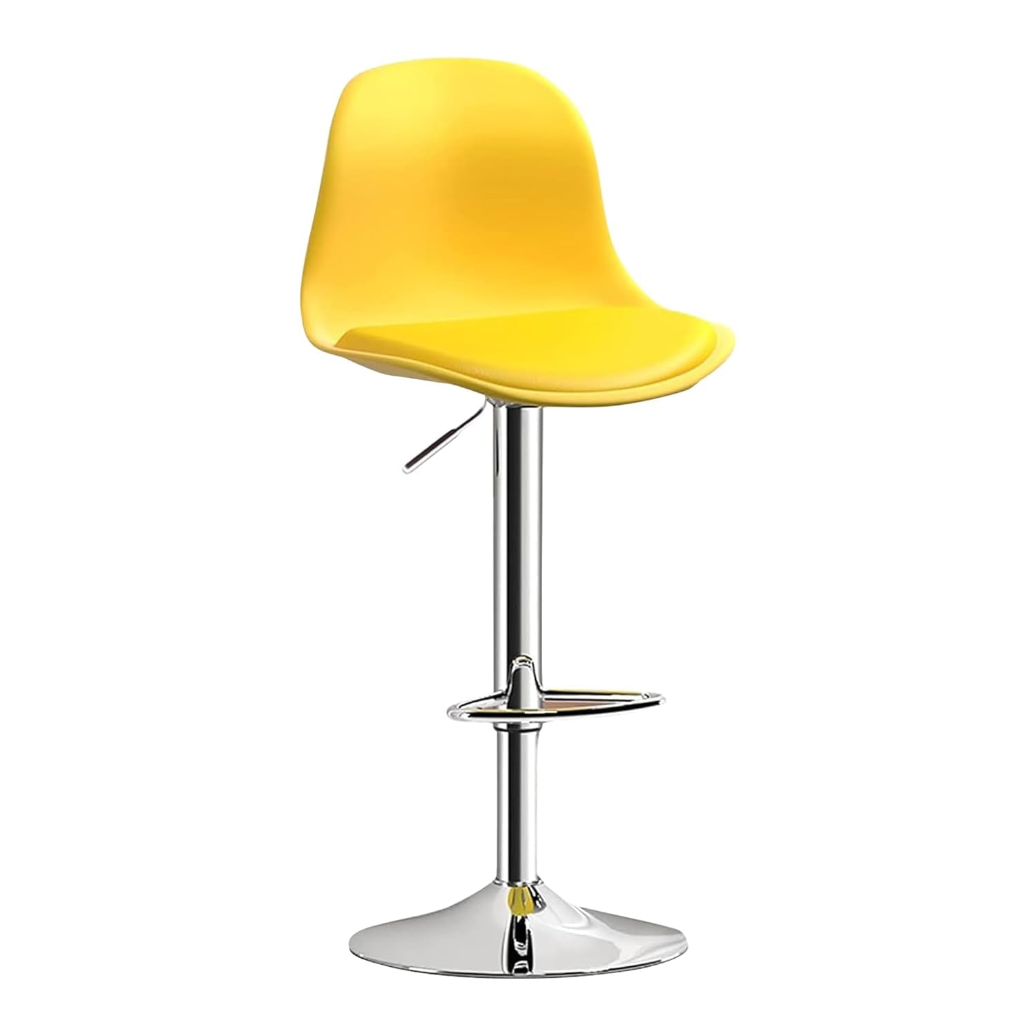 Buy SAVYA HOME Curvy Bar Stool Height Adjustable, Yellow The Better