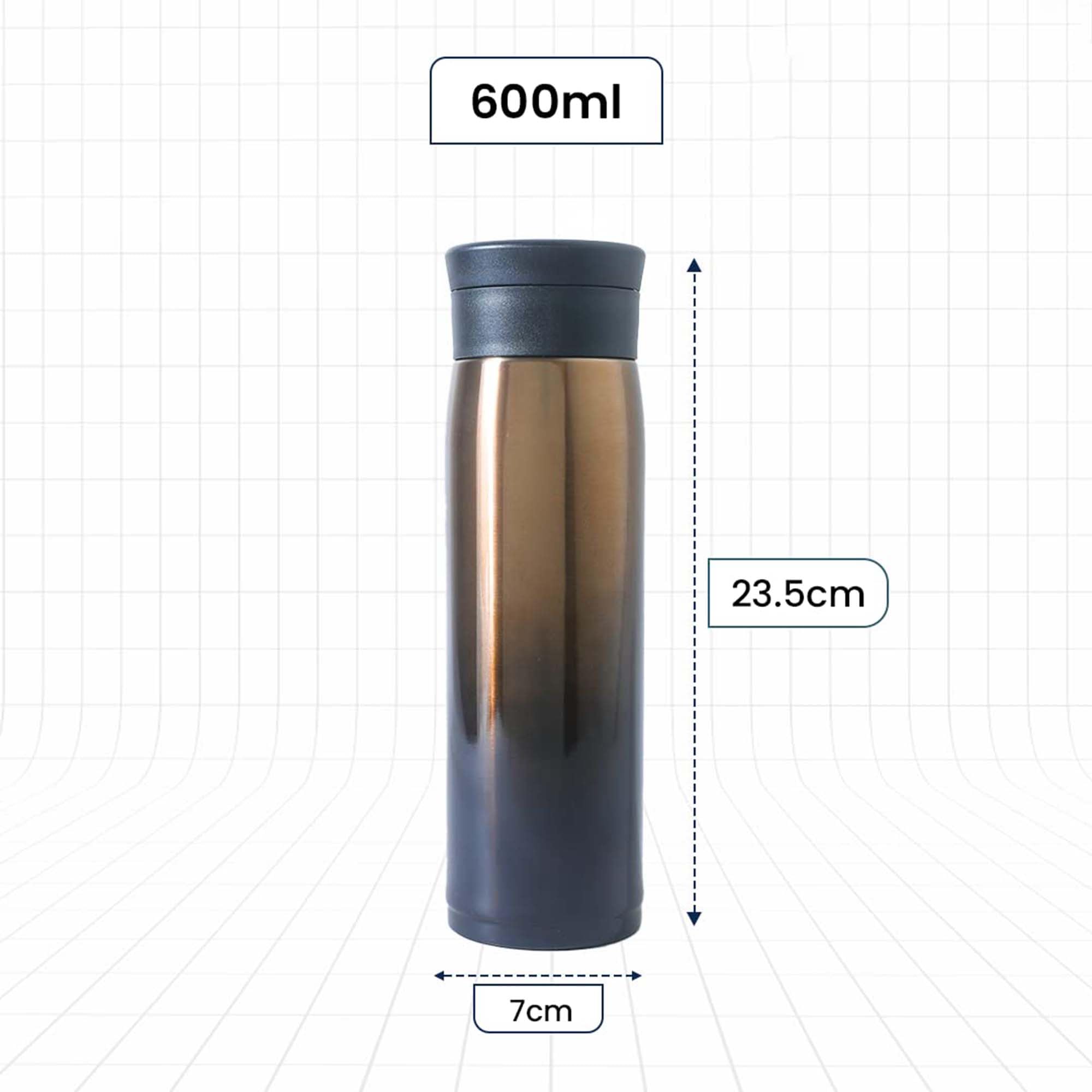 Buy Stainless Steel Insulated Water Bottle Hot & Cold 600 ml The