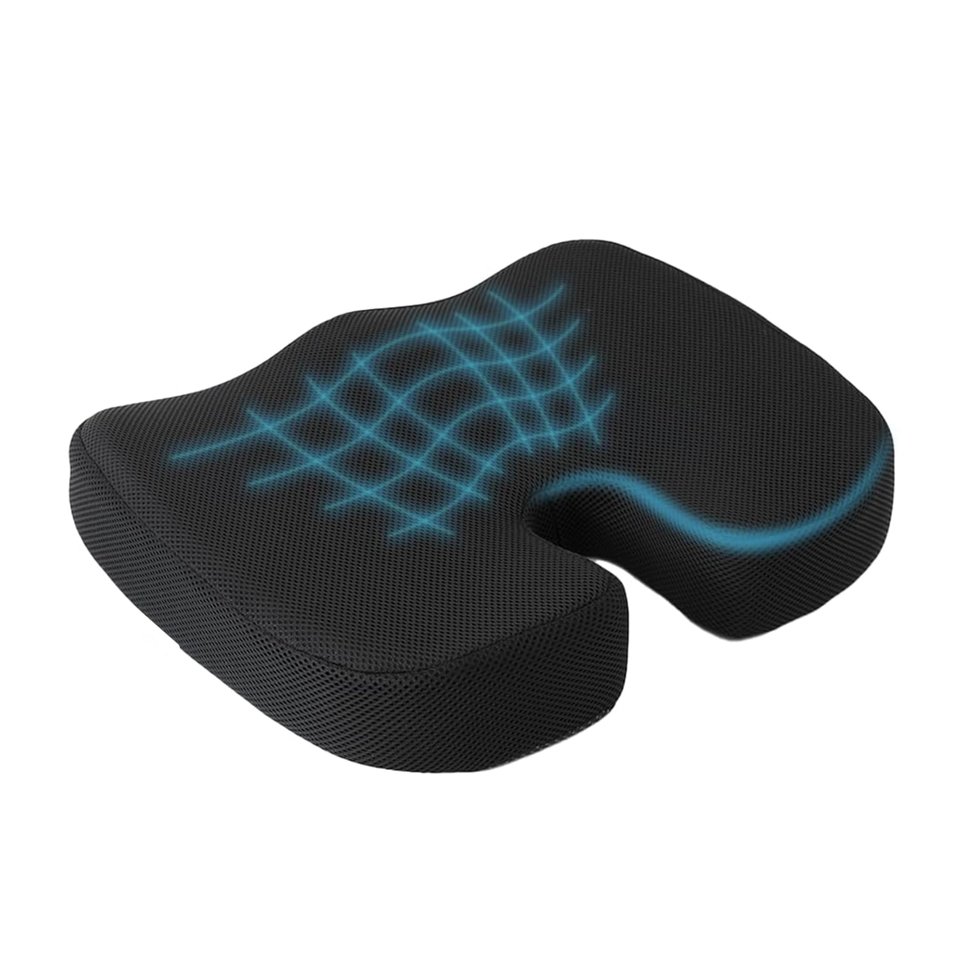 Buy Savya Home Seat Cushion Memory Foam & Cooling Gel Black The