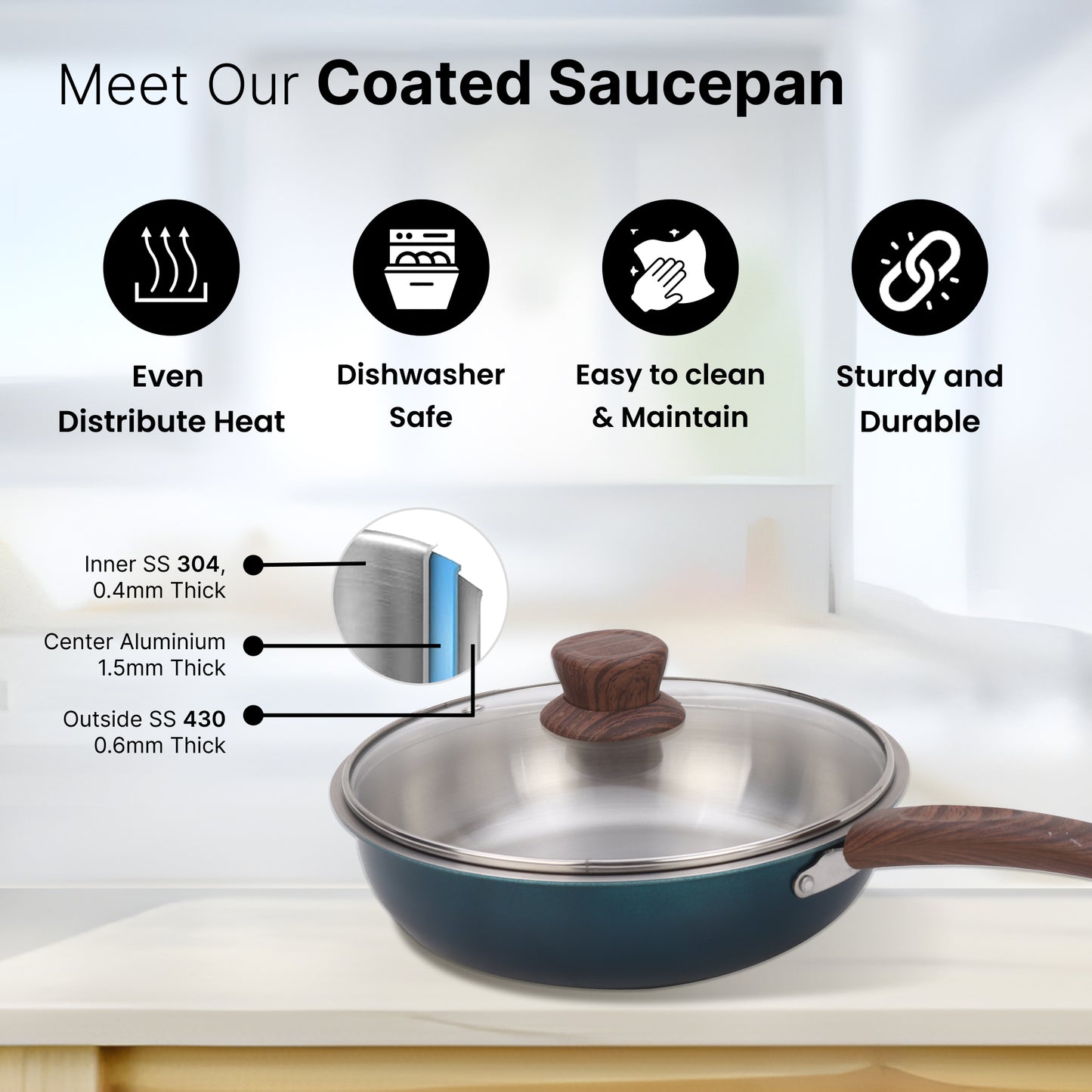 The Better Home triply frying pan - outdoor BBQ cooking