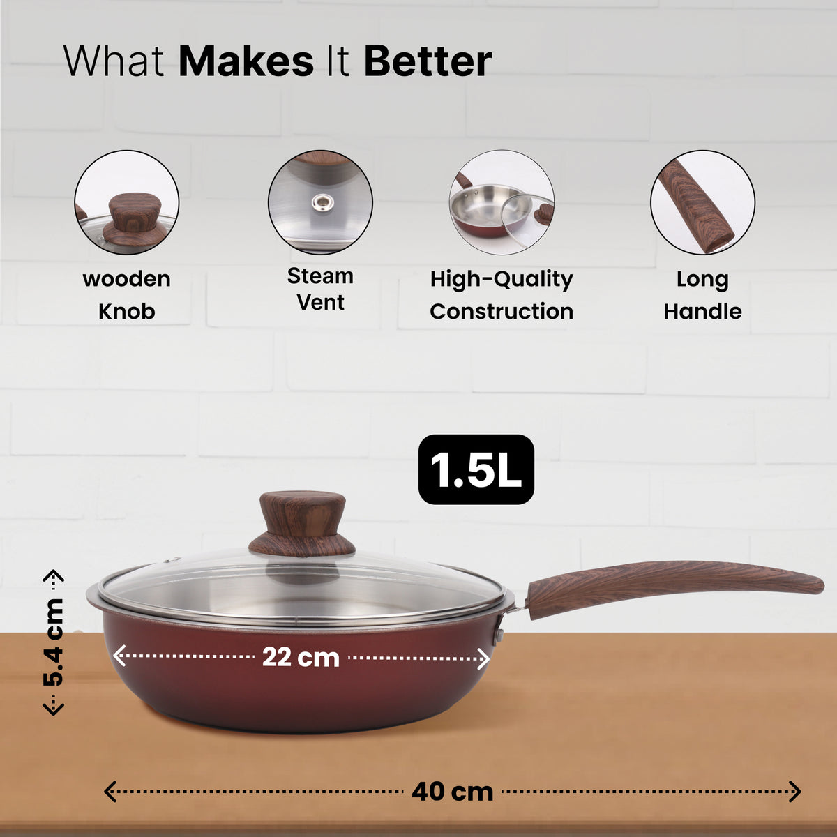 The Better Home Triply Pan - Great for frying fish
