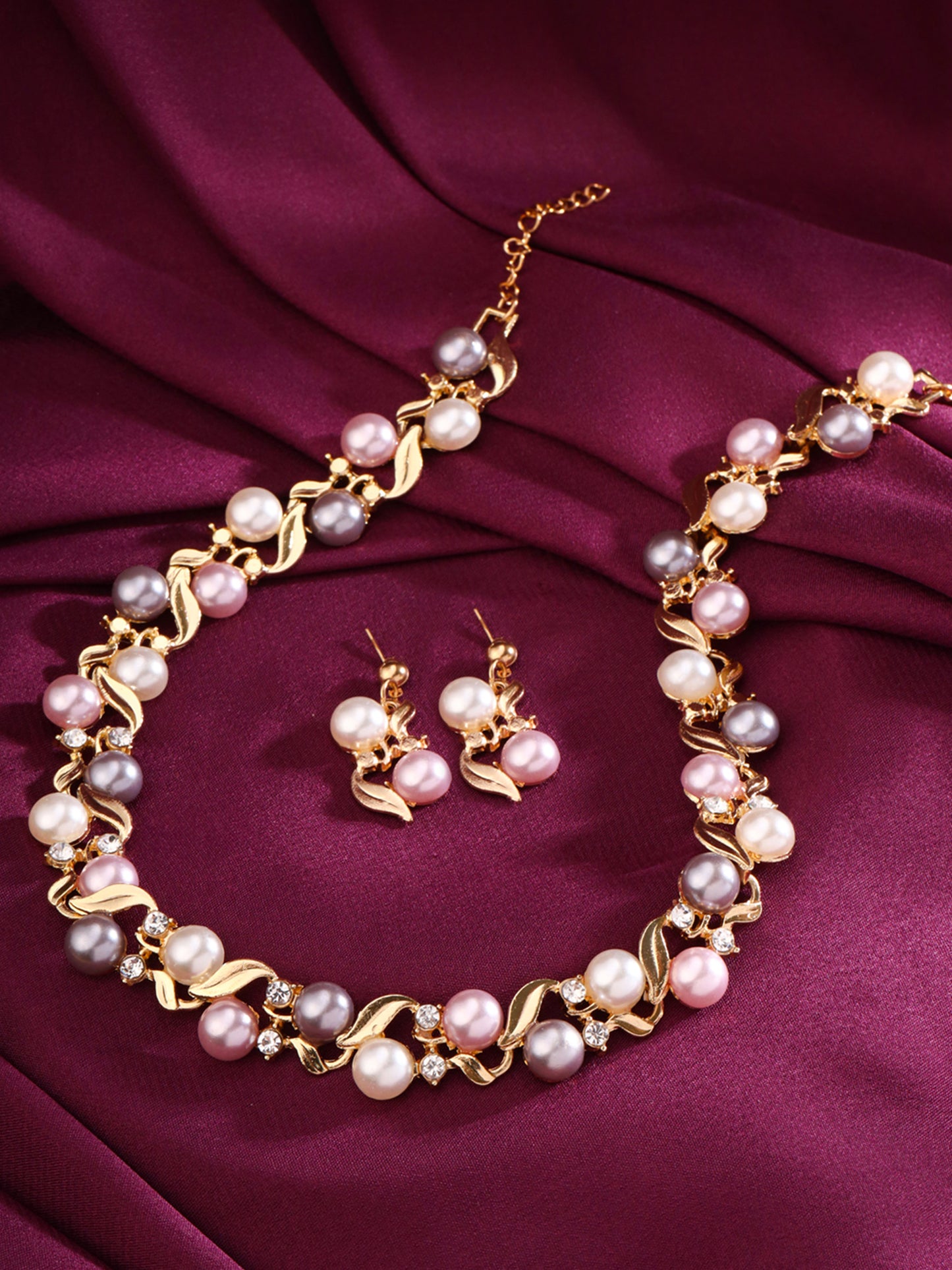 Yellow Chimes pearl set - stylish women's jewelry