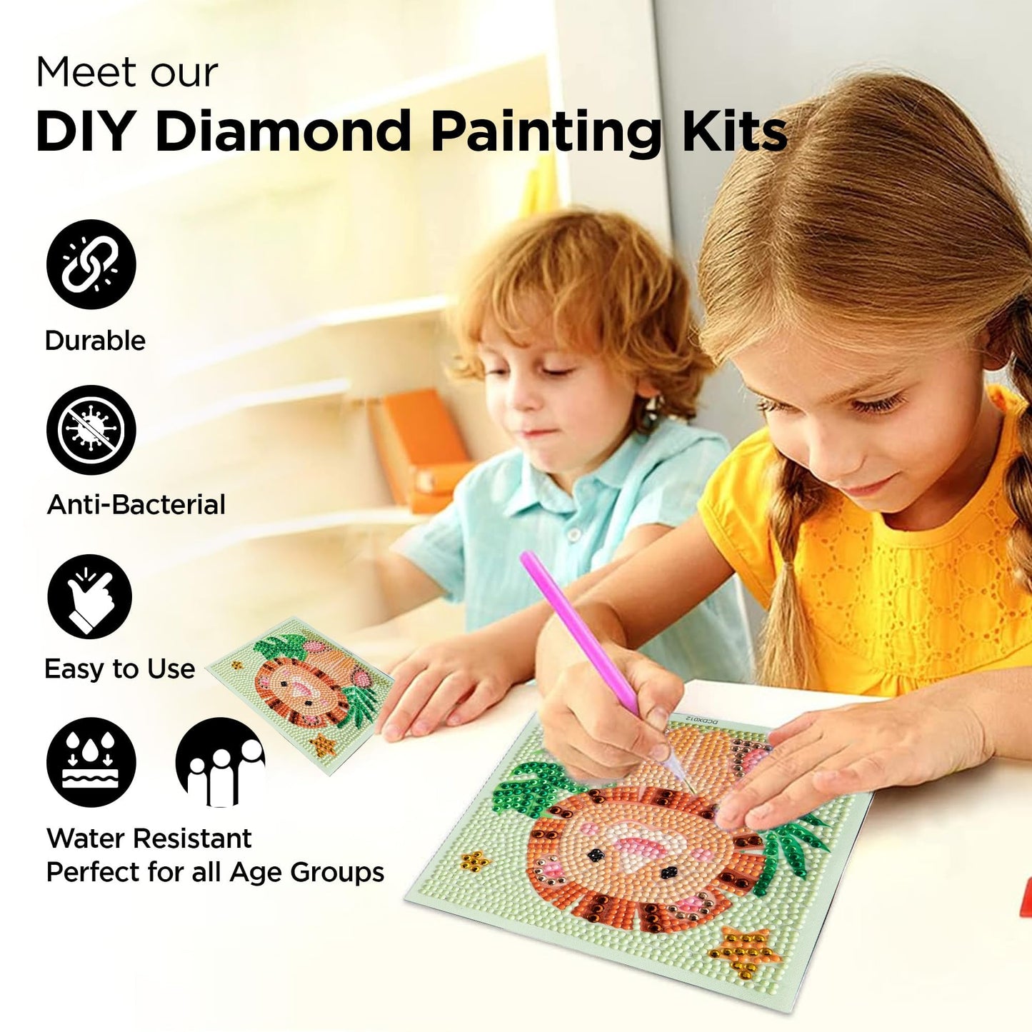Kuber 5D Diamond Painting Kit - Perfect for Wall Decoration