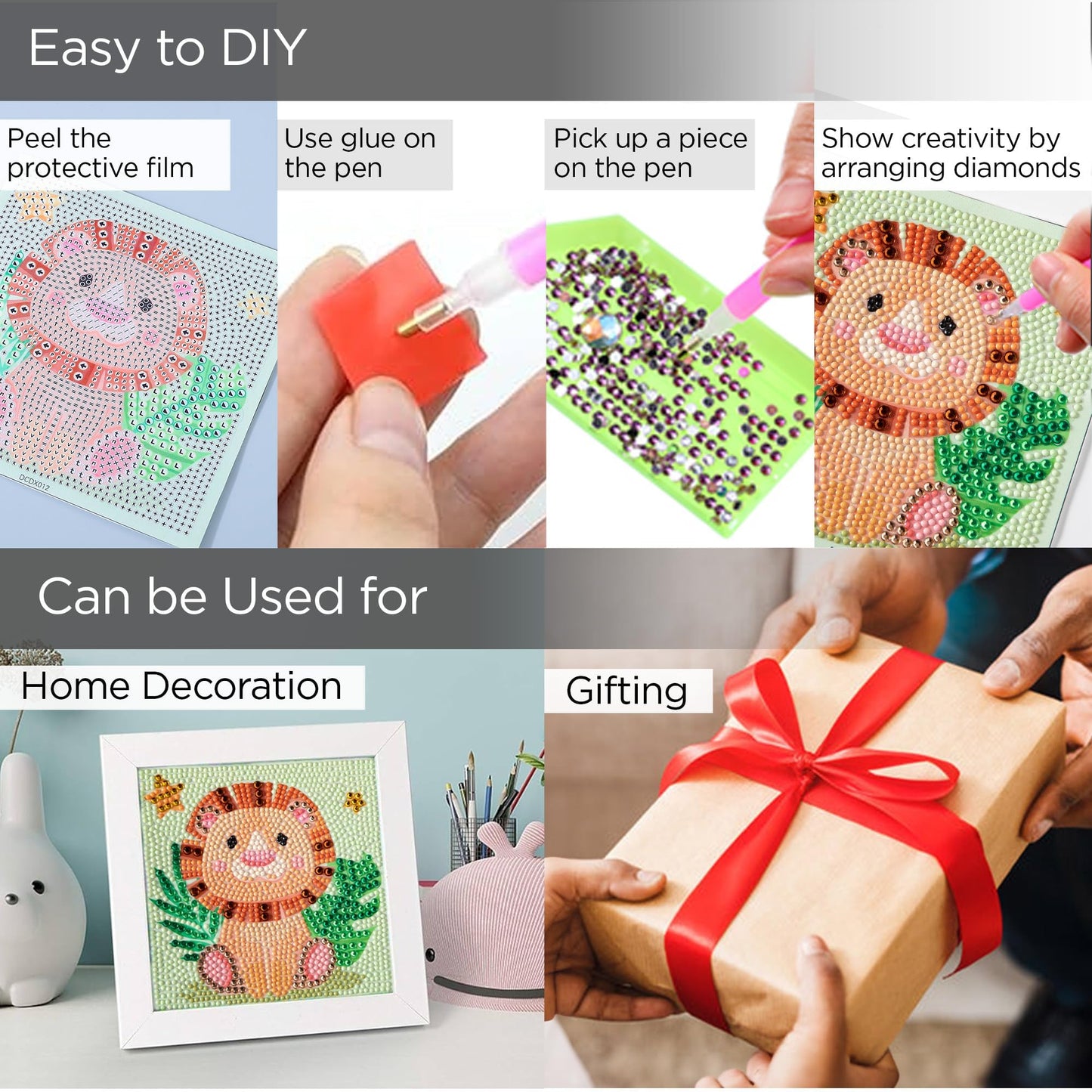 Kuber 5D Diamond Painting Kit - DIY Gift for Kids and Adults