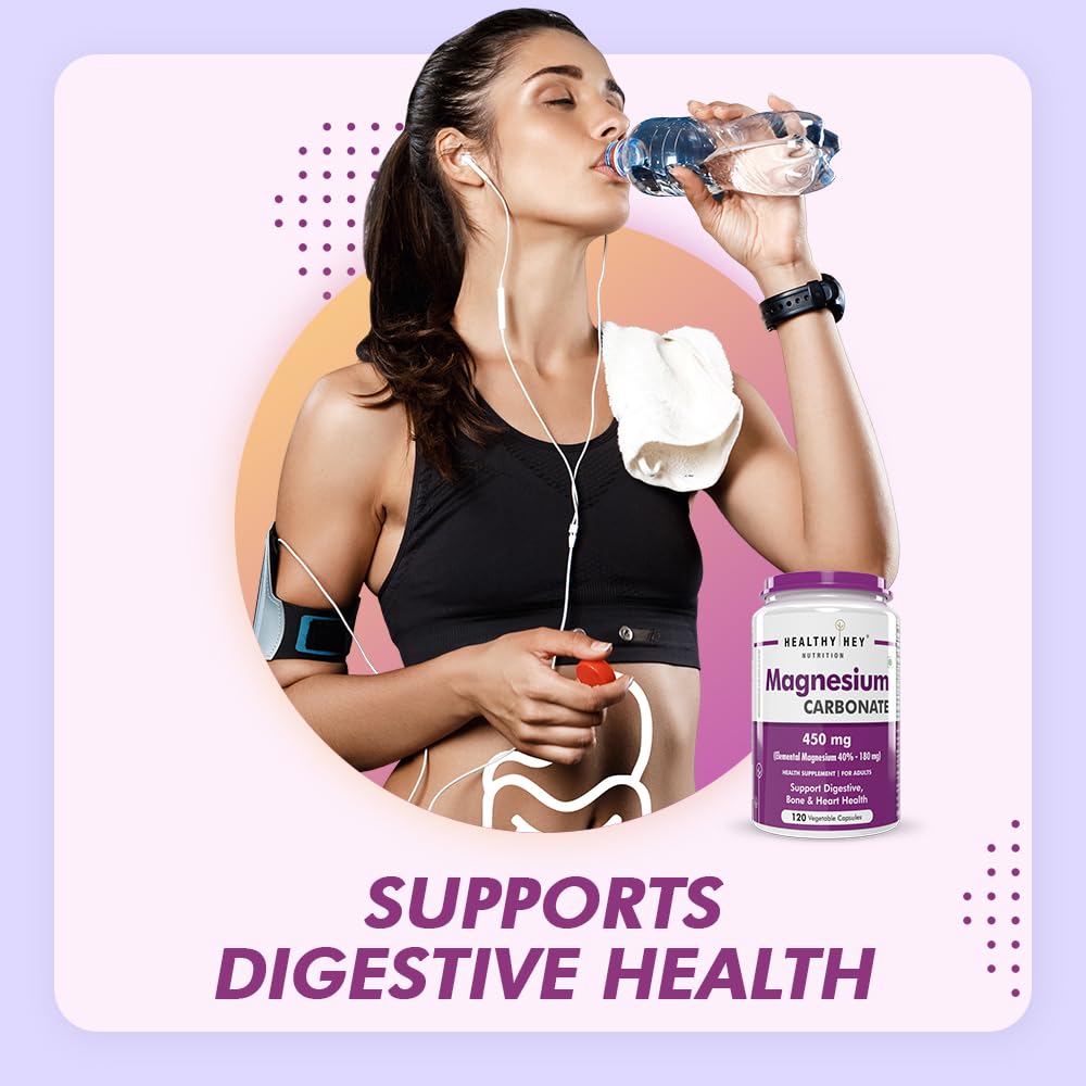 Healthyhey magnesium carbonate capsules - daily wellness boost