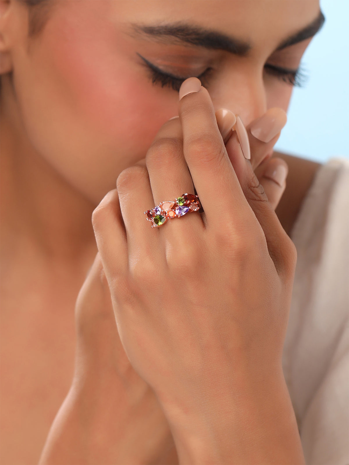 Yellow Chimes Crystal Rings - Ideal for birthdays
