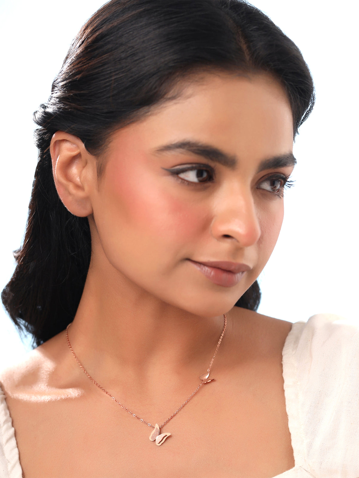Yellow Chimes Rose Gold Pendant - Necklace for Women