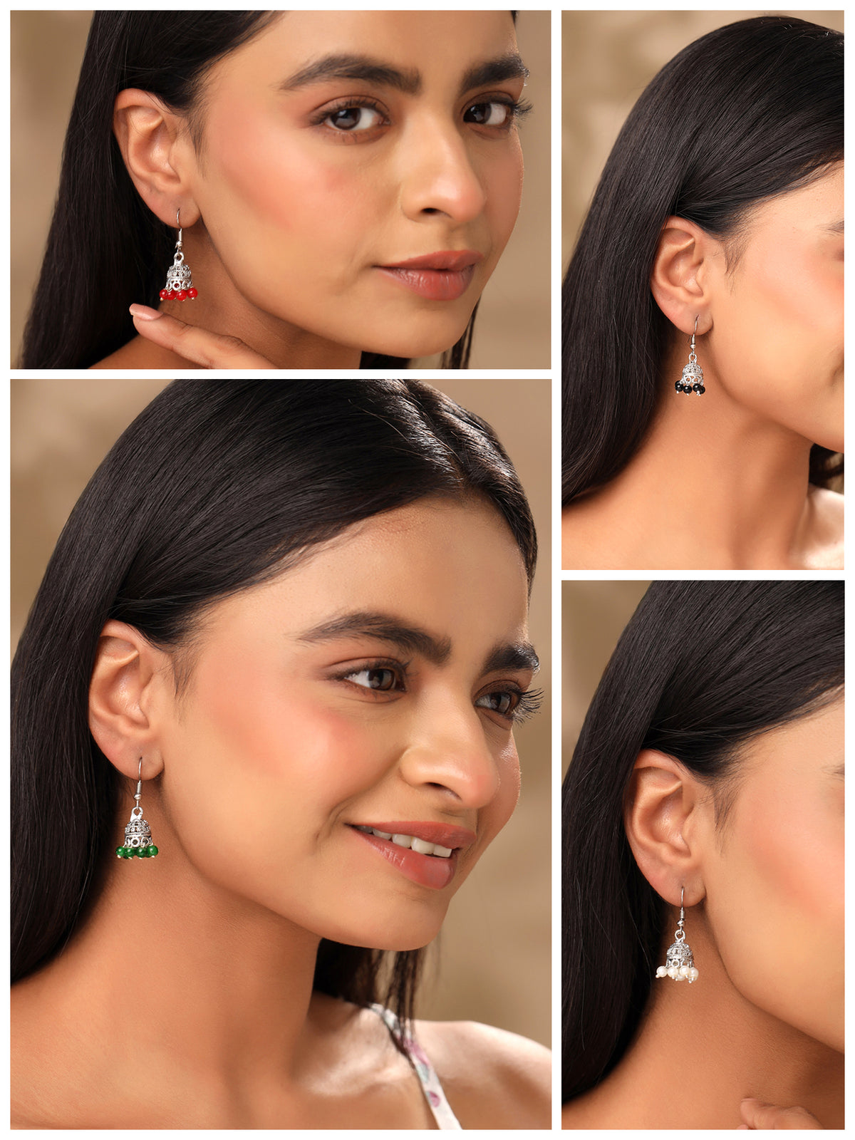 Yellow Chimes colorful jhumki earrings - party accessory