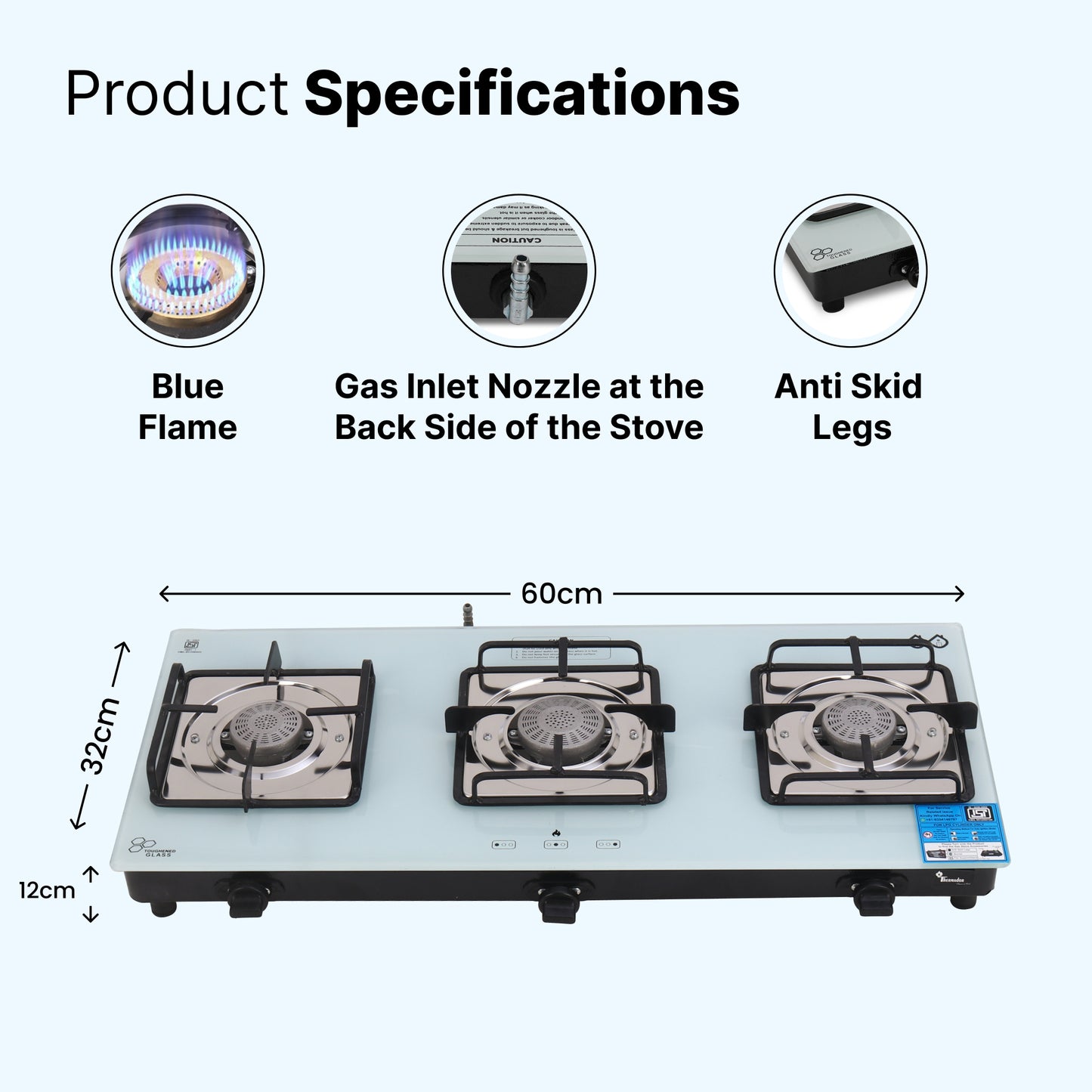 Kitchenopedia Tornado Burner - Efficient heat distribution