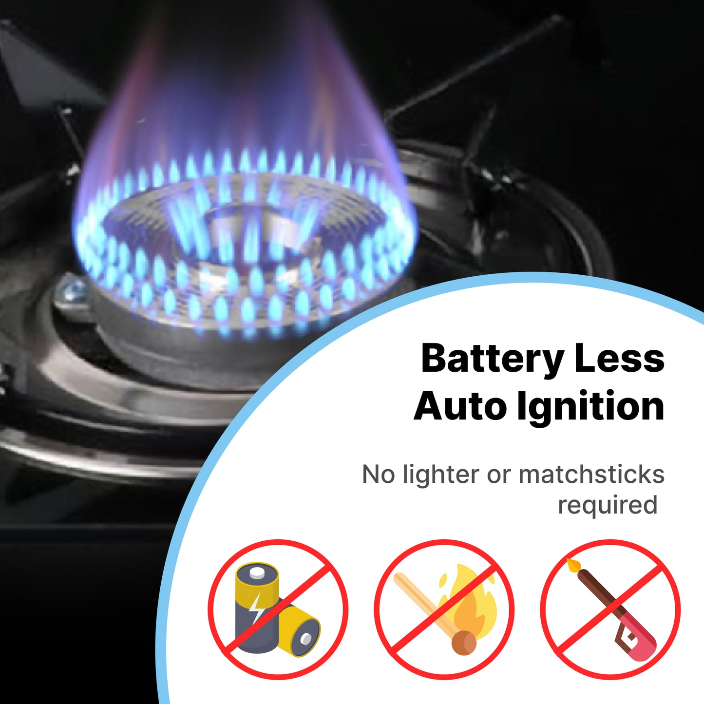 Kitchenopedia ISI Certified Gas Stove - Reliable cooking appliance