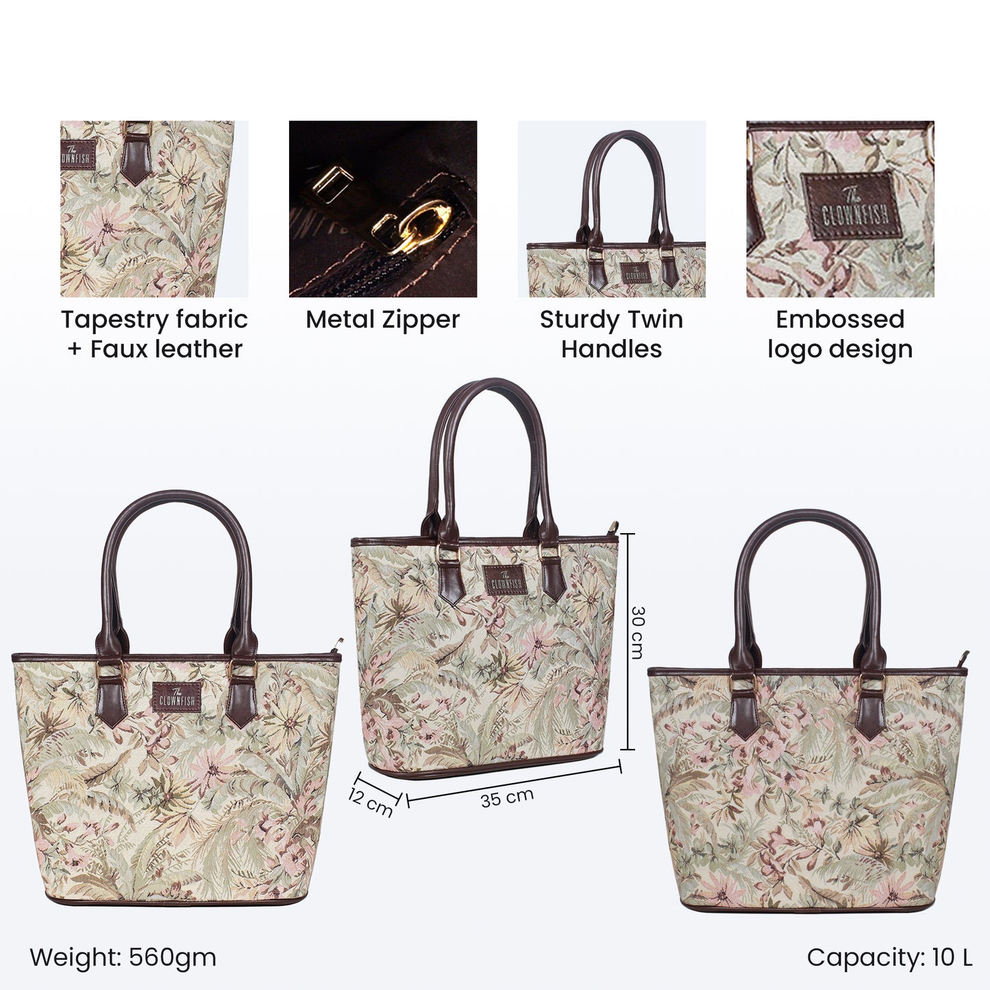 Clownfish Justina Handbag - Lightweight & Durable