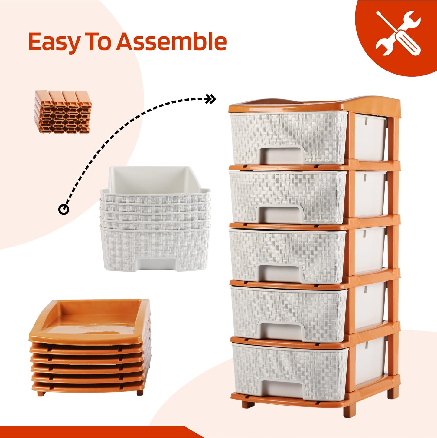 Kuber Industries storage drawer unit - keeping kitchen tidy