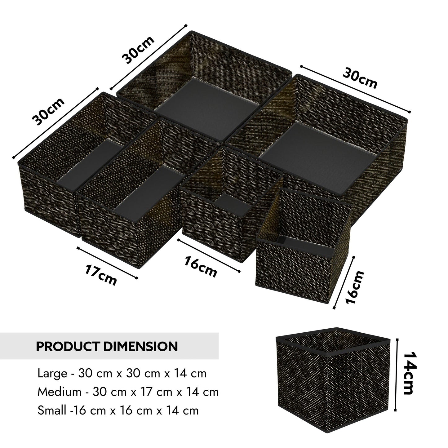Kuber Fabric Organizer - stylish storage for socks and bras