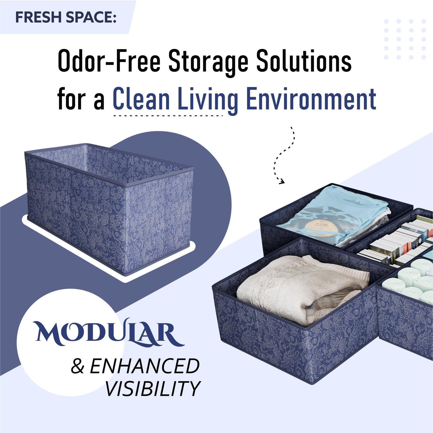 Kuber Industries foldable storage - ideal for clothes and accessories