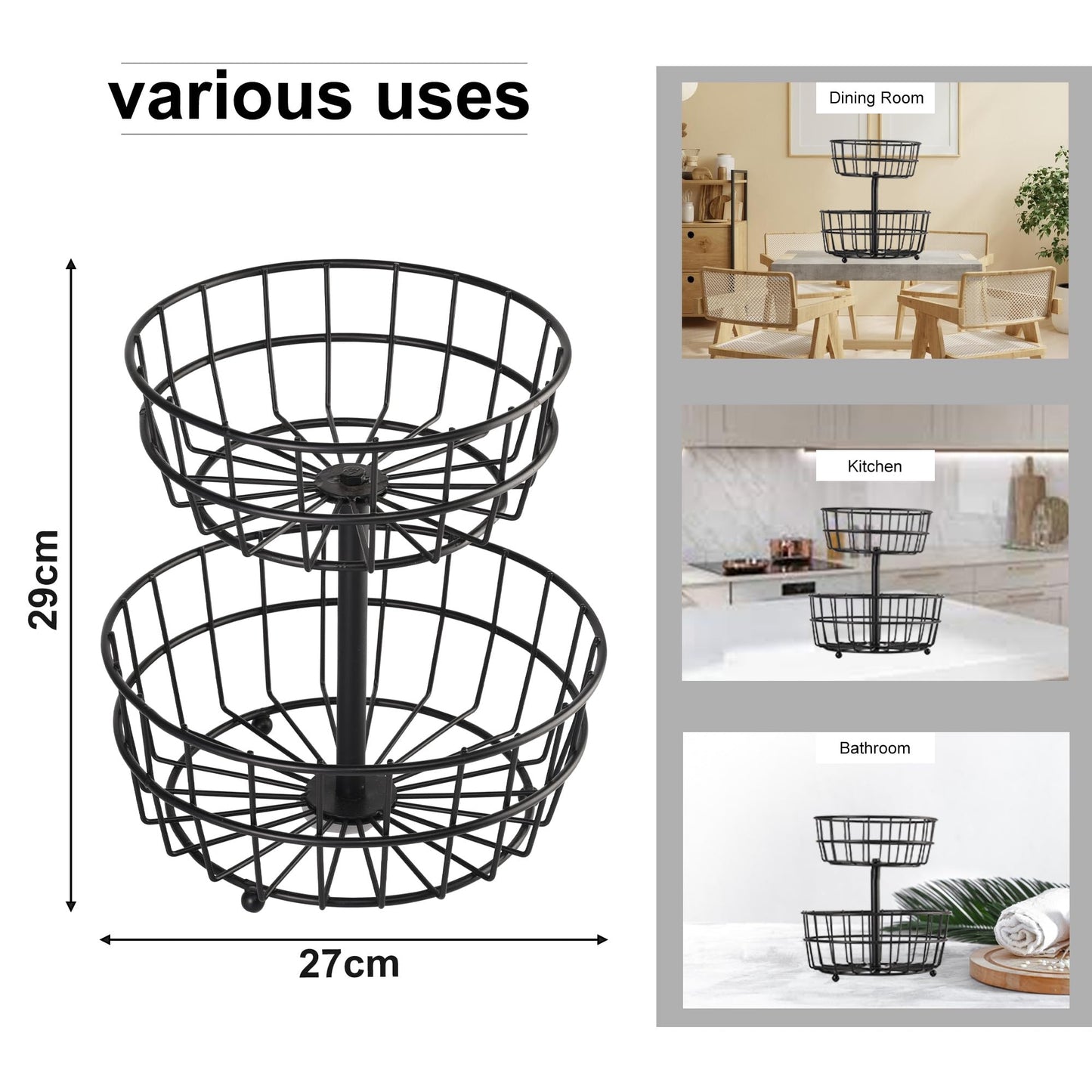 Kuber Industries Basket Organizer - Spice holder and vegetable rack