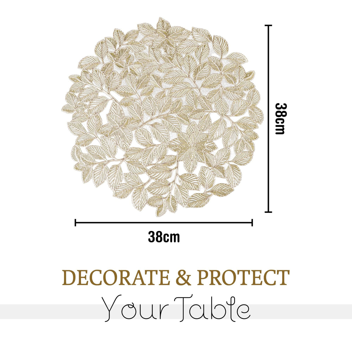 Kuber Table Mats - Heat resistance feature shown
