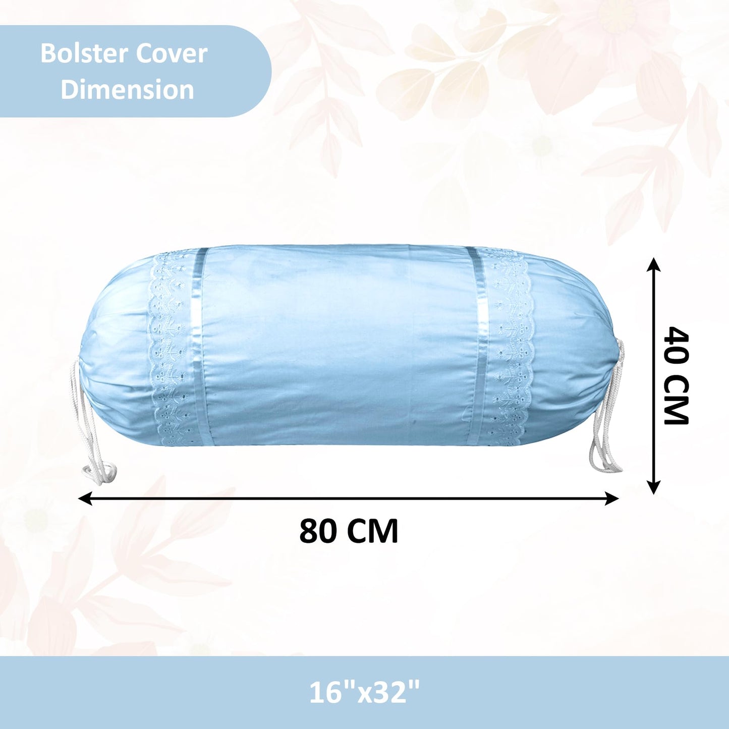 Kuber Industries bolster cover - cotton material close-up