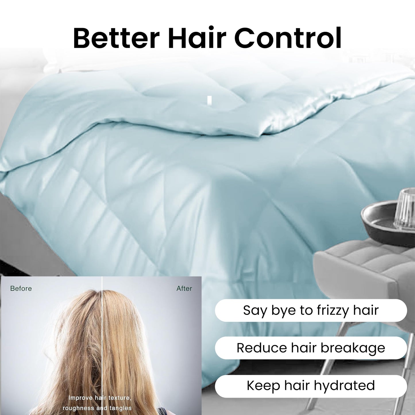 Mush satin comforter - breathable quilt for warmth