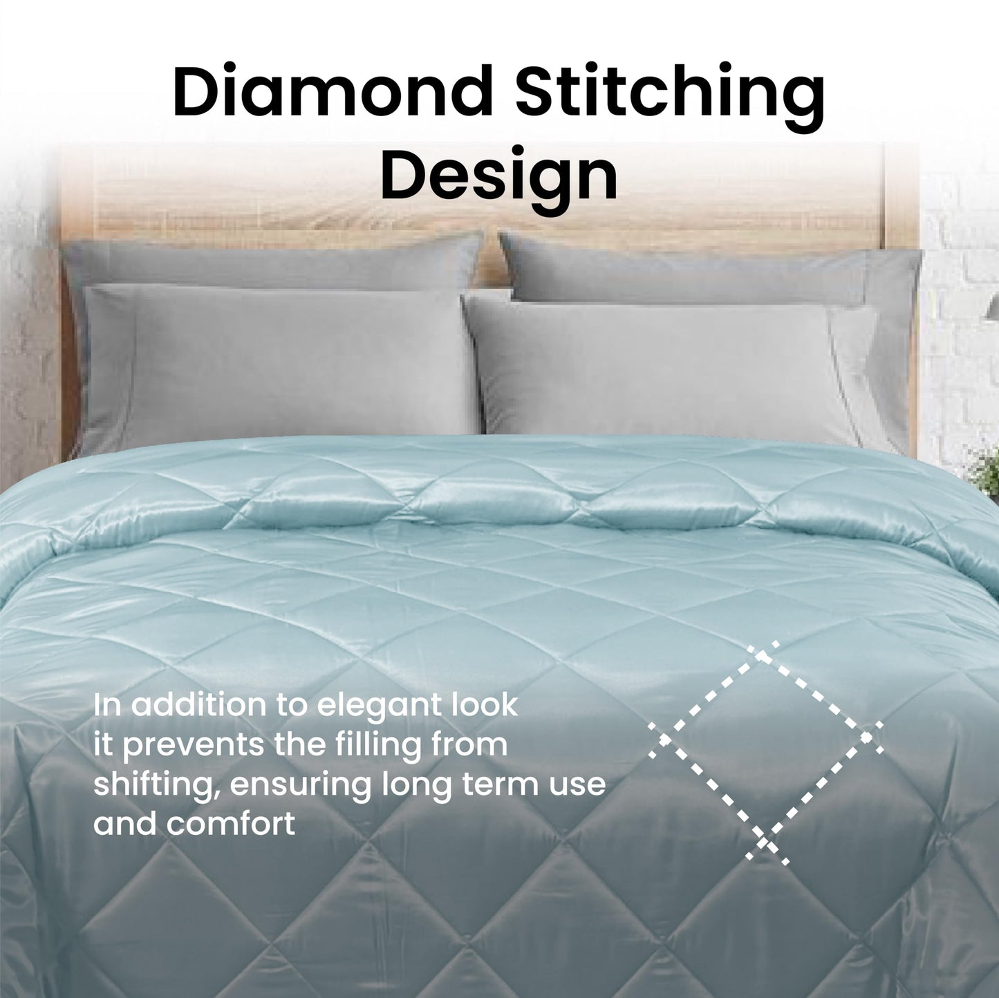 Mush satin comforter - elegant winter bedding