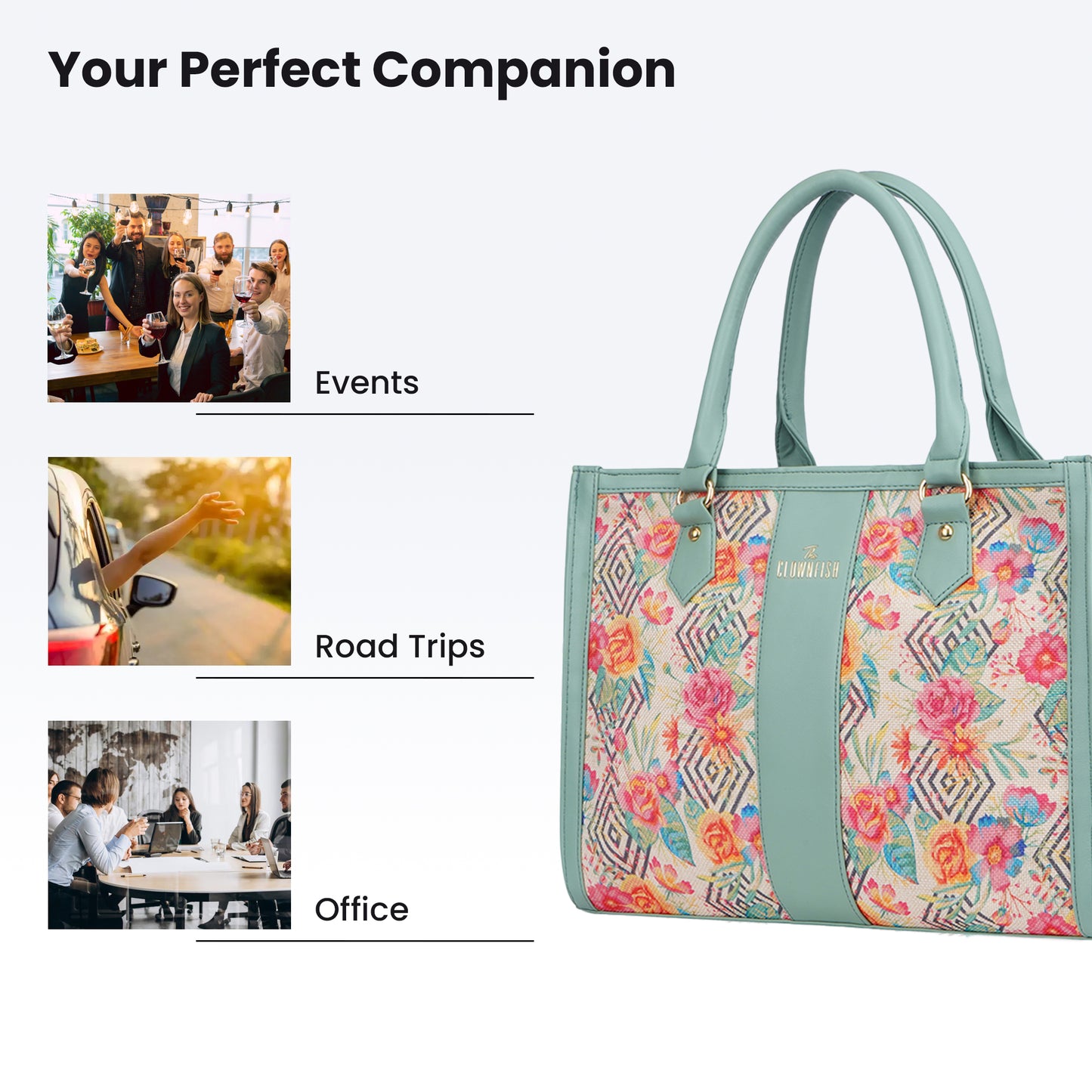 Clownfish Allure tote bag - college style