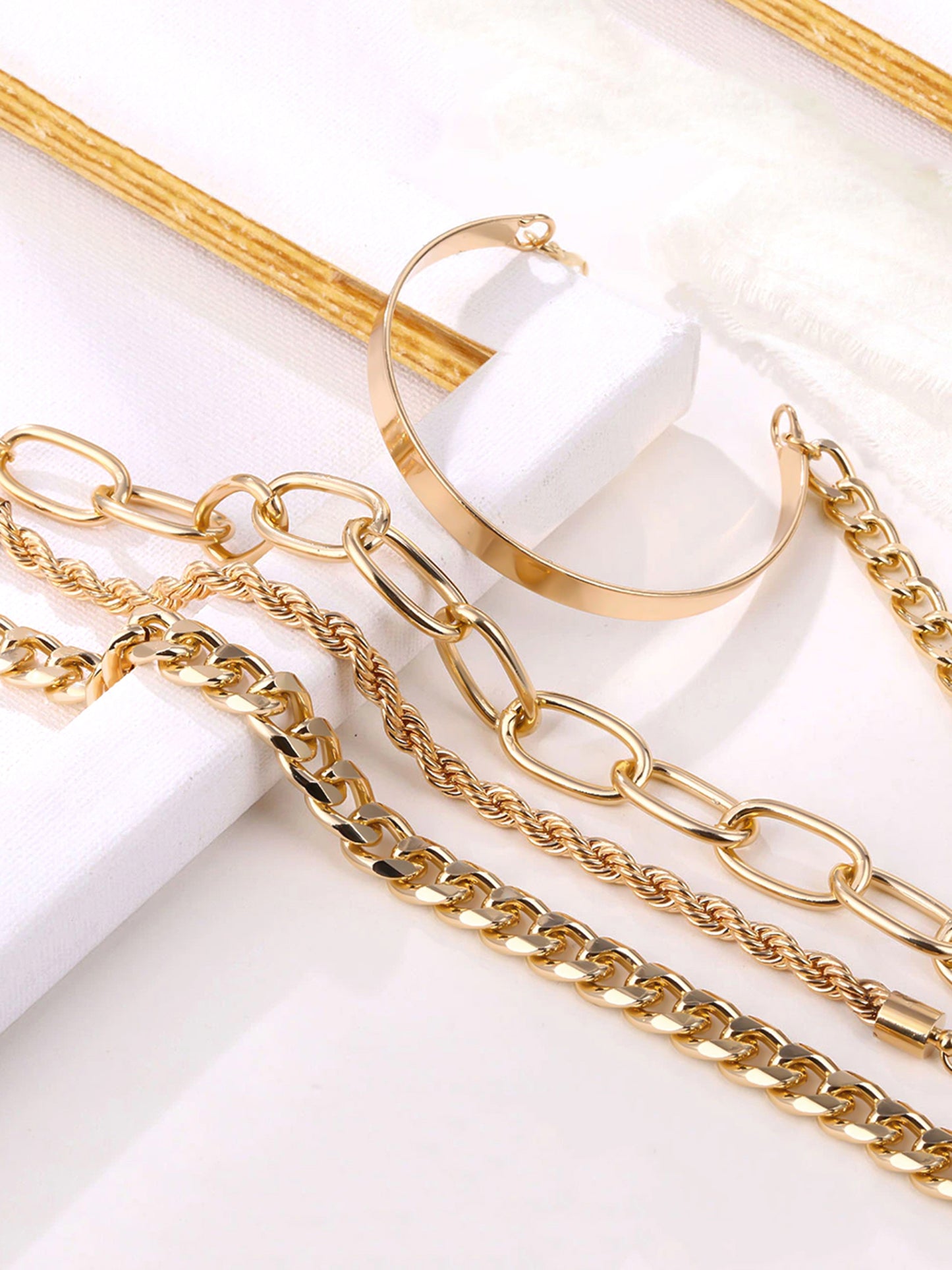 Yellow Chimes Gold Plated Bracelet - Elegant party wear