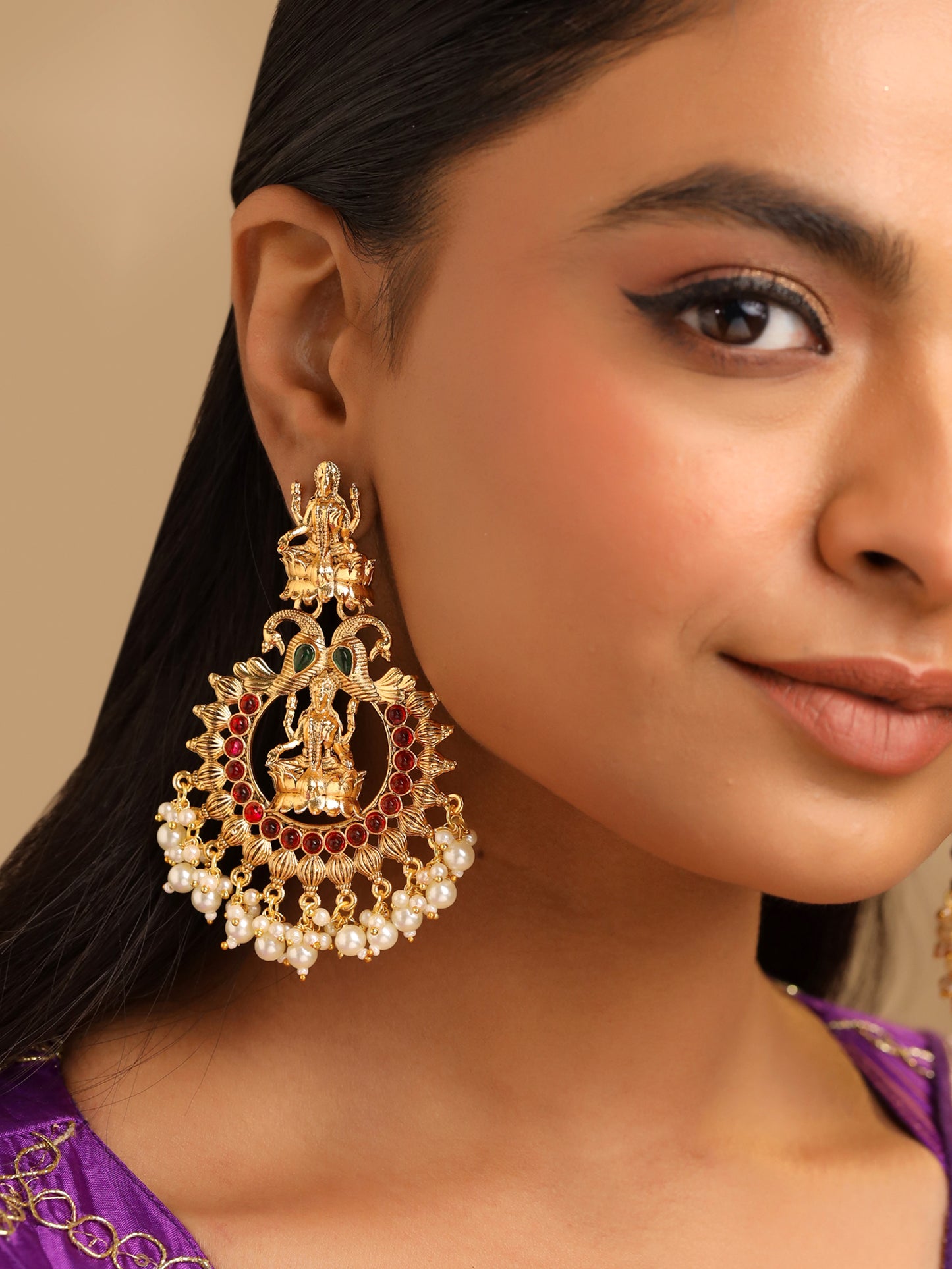 Yellow Chimes Traditional Earrings - Anniversary Gift Idea