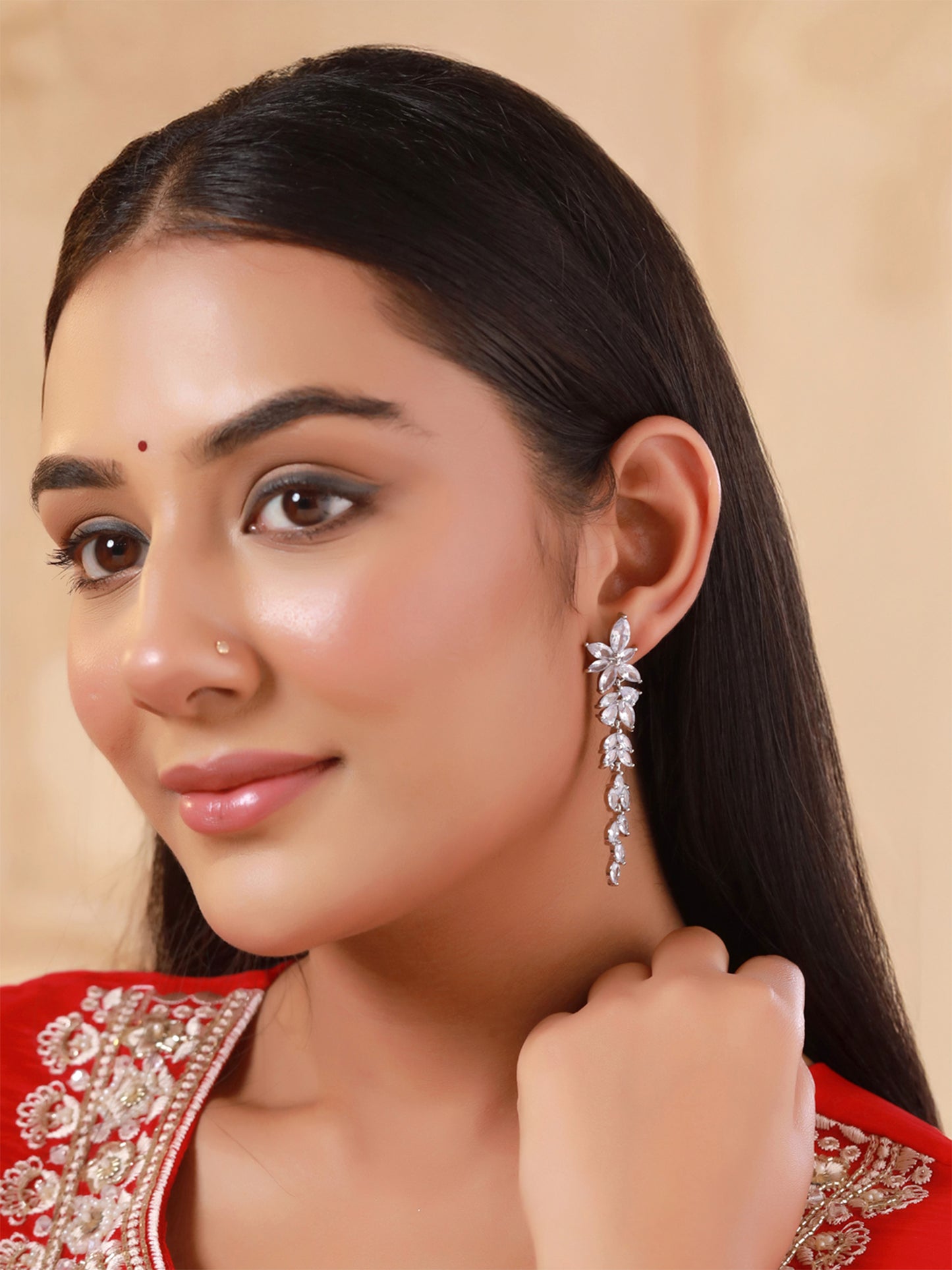 Yellow Chimes Lightweight Dangler Earrings - Wedding Jewelry