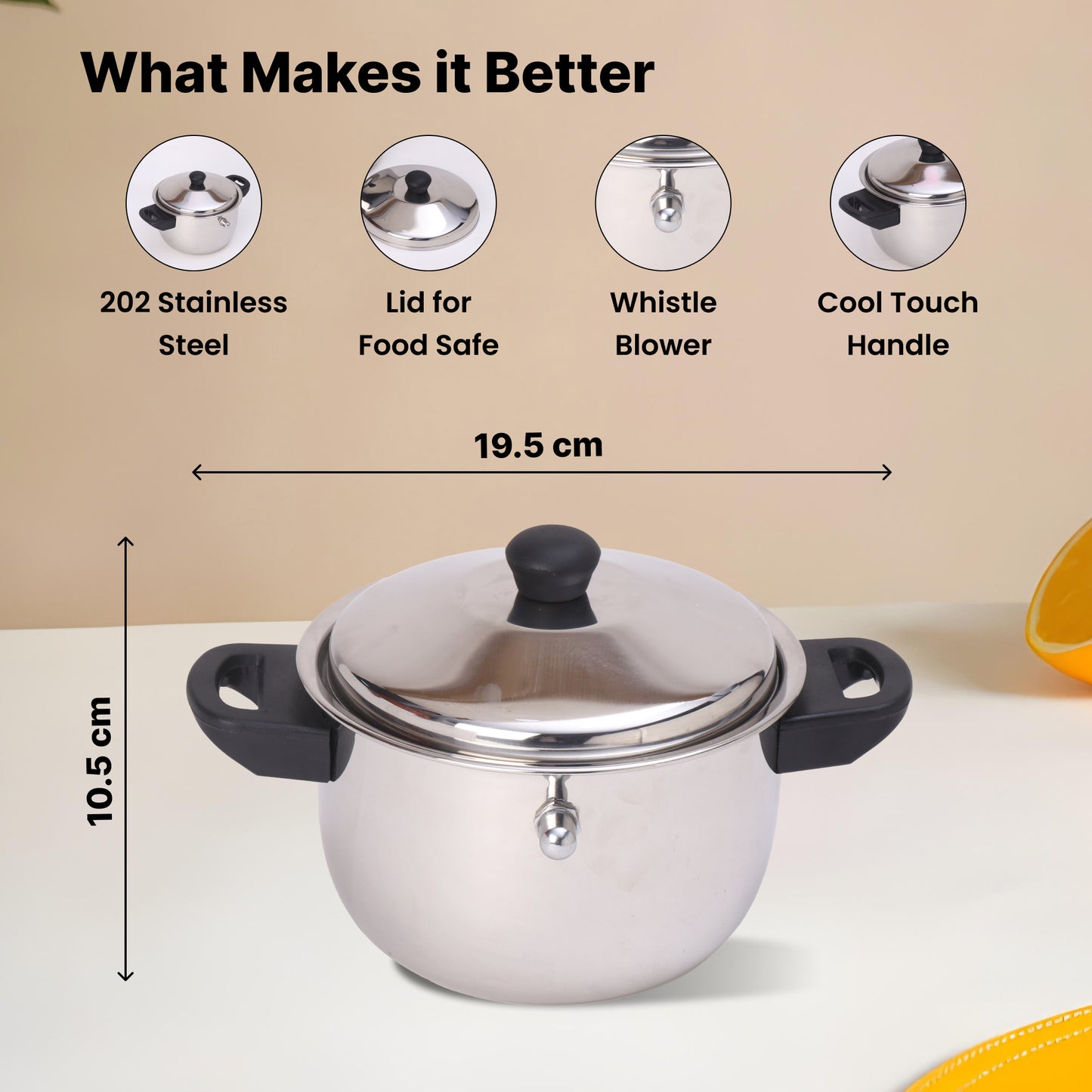 The Better Home leakproof stainless steel pot - home chefs