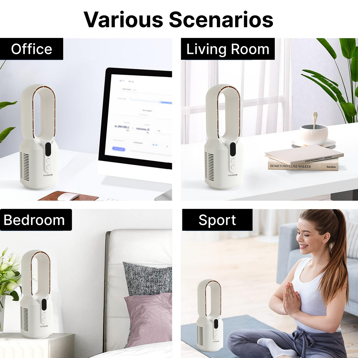 FUMATO tabletop fan - cooling in a home office