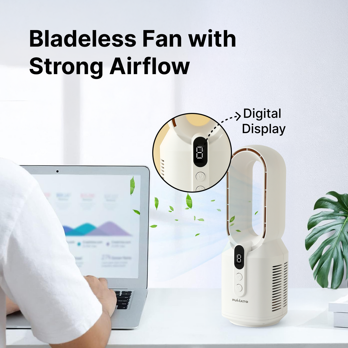 FUMATO bladeless fan - portable outdoor cooling solution