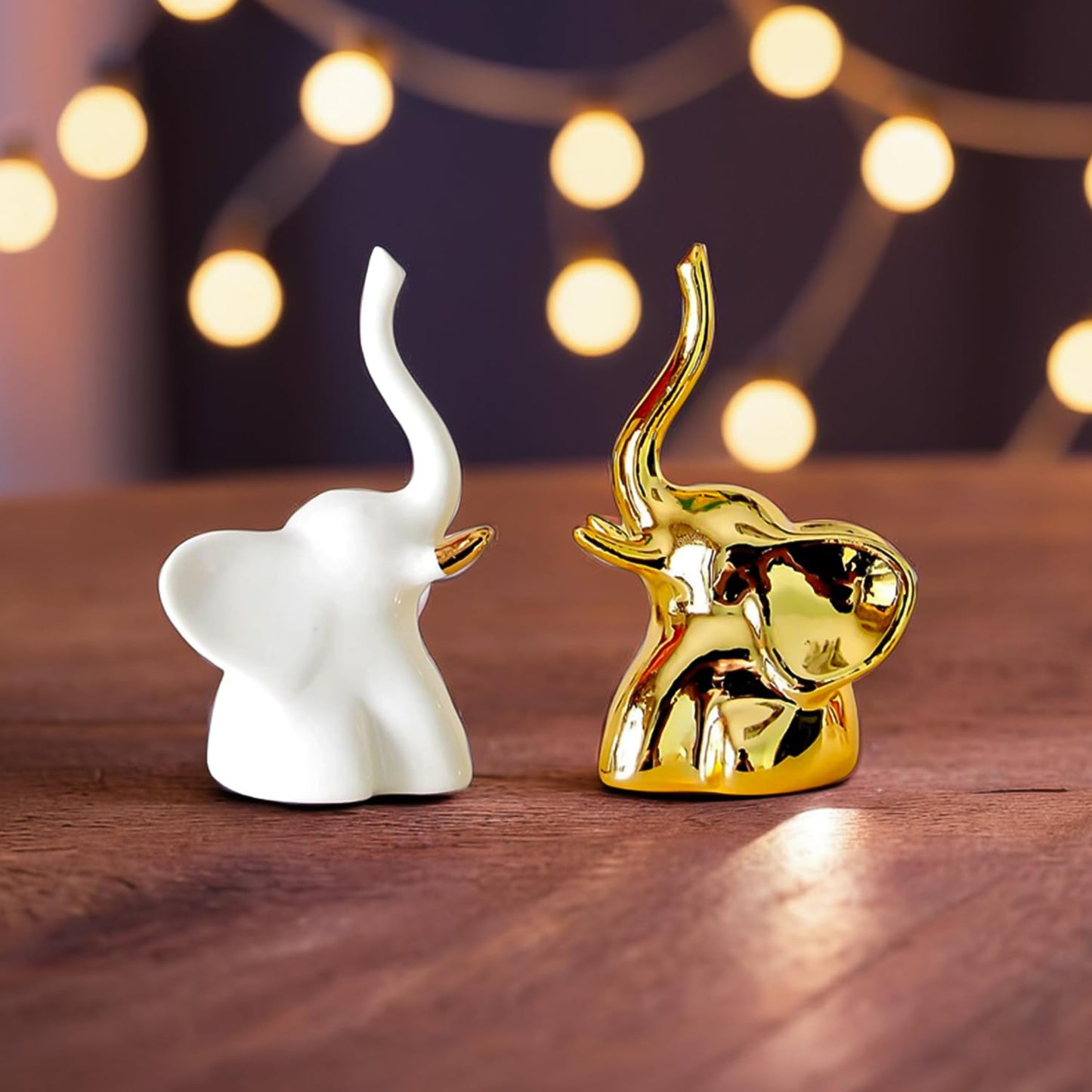 Ekhasa Cute Elephant Statue - Playful Shelf Decor