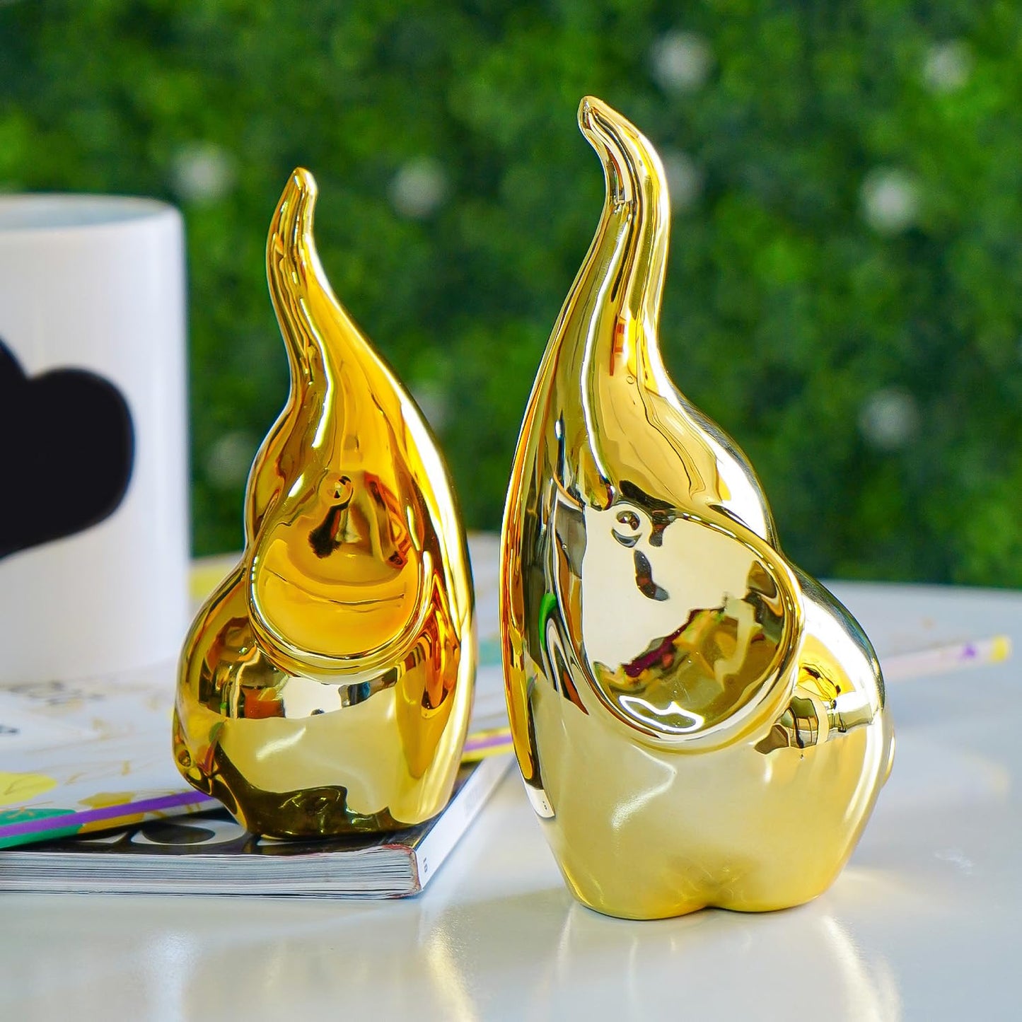 Ekhasa elephant artifact - shelf decorative item