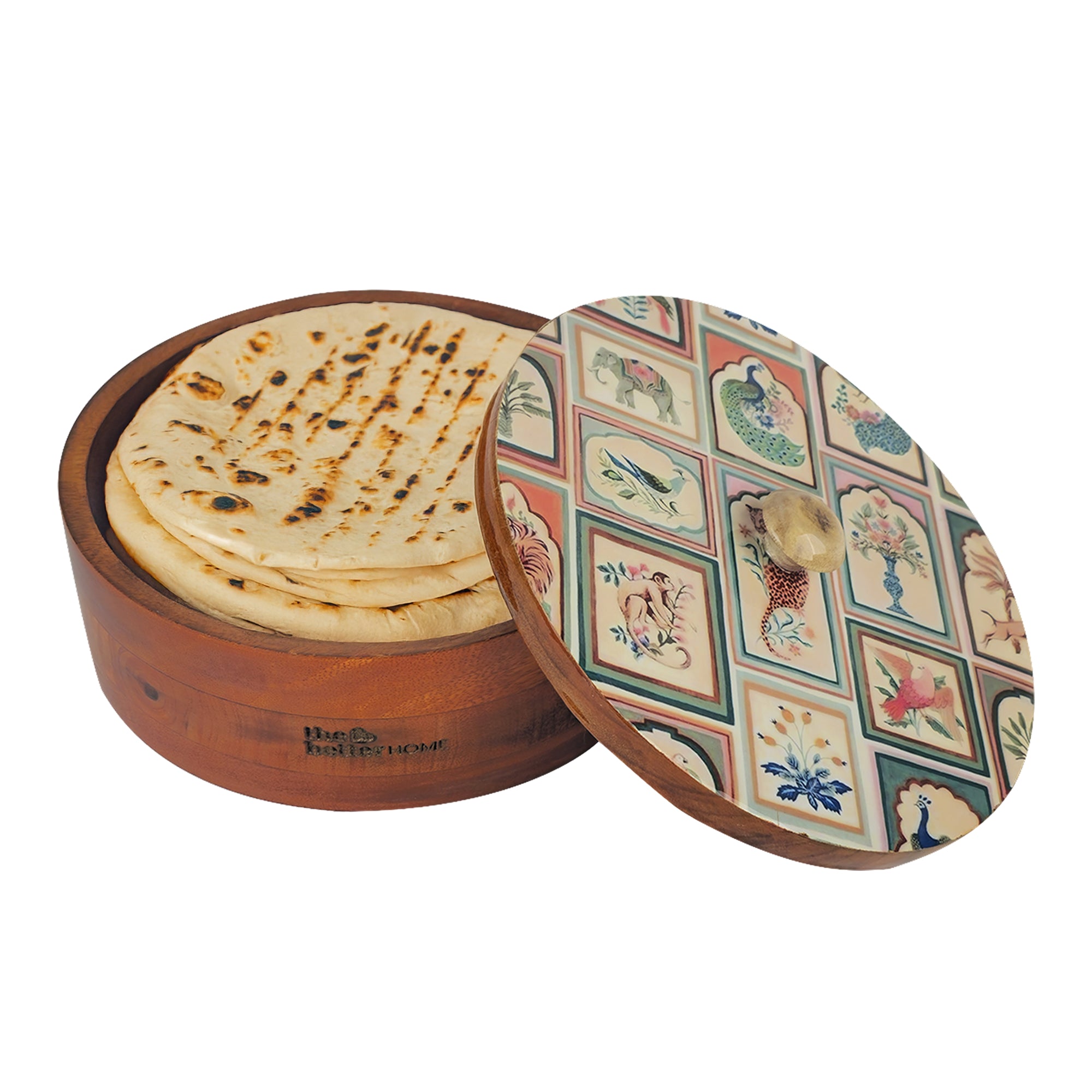 Buy Wooden Roti Casserole | 2L | Engraved Lid – The Better Home