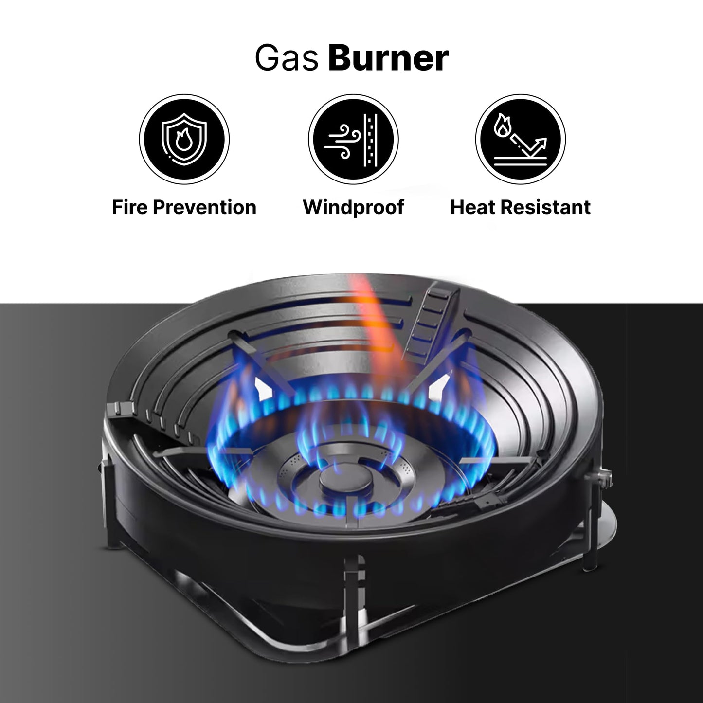 Thermador gas stove - toughened glass top detail