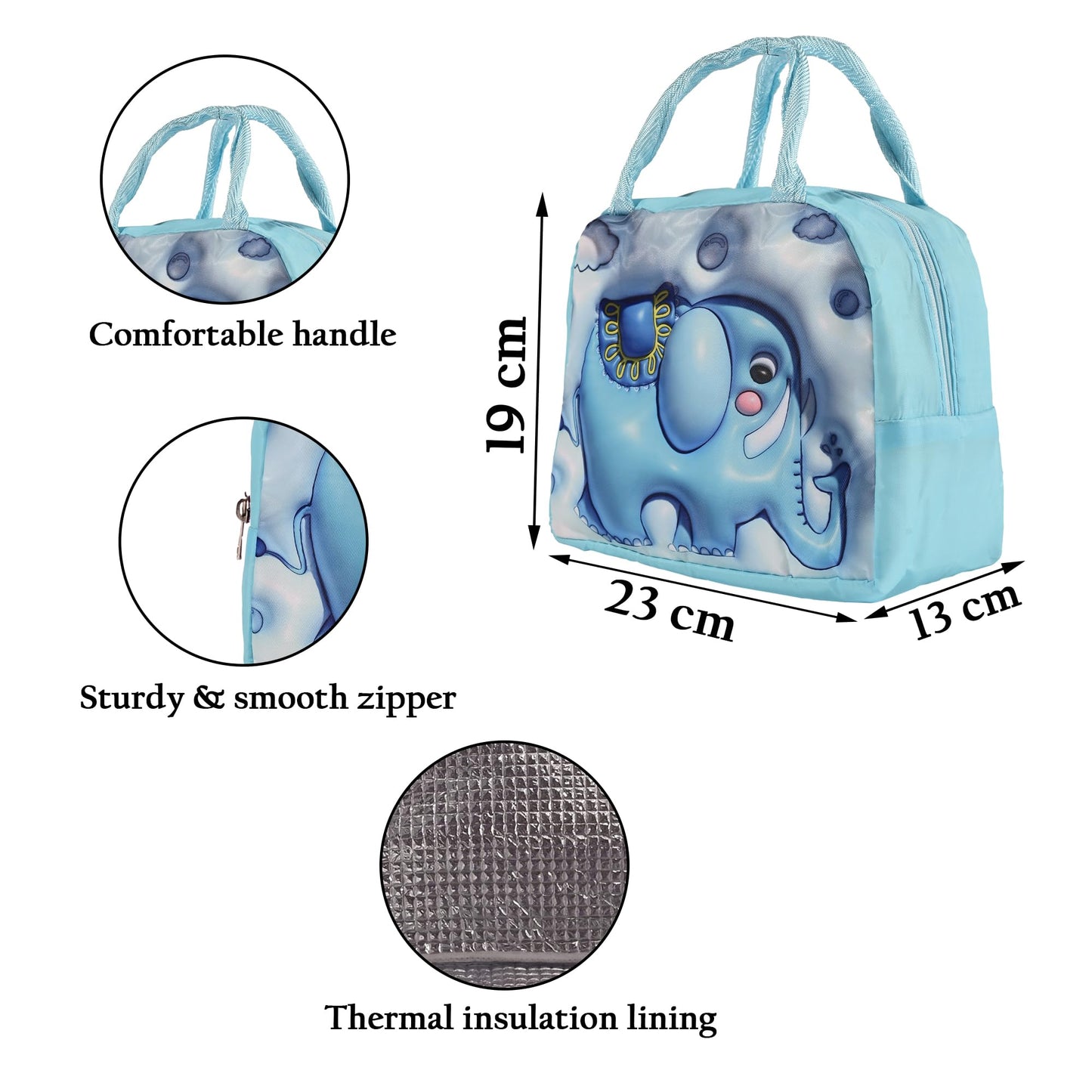 Kuber Insulated Kids Lunch Bag - Easy Access Feature