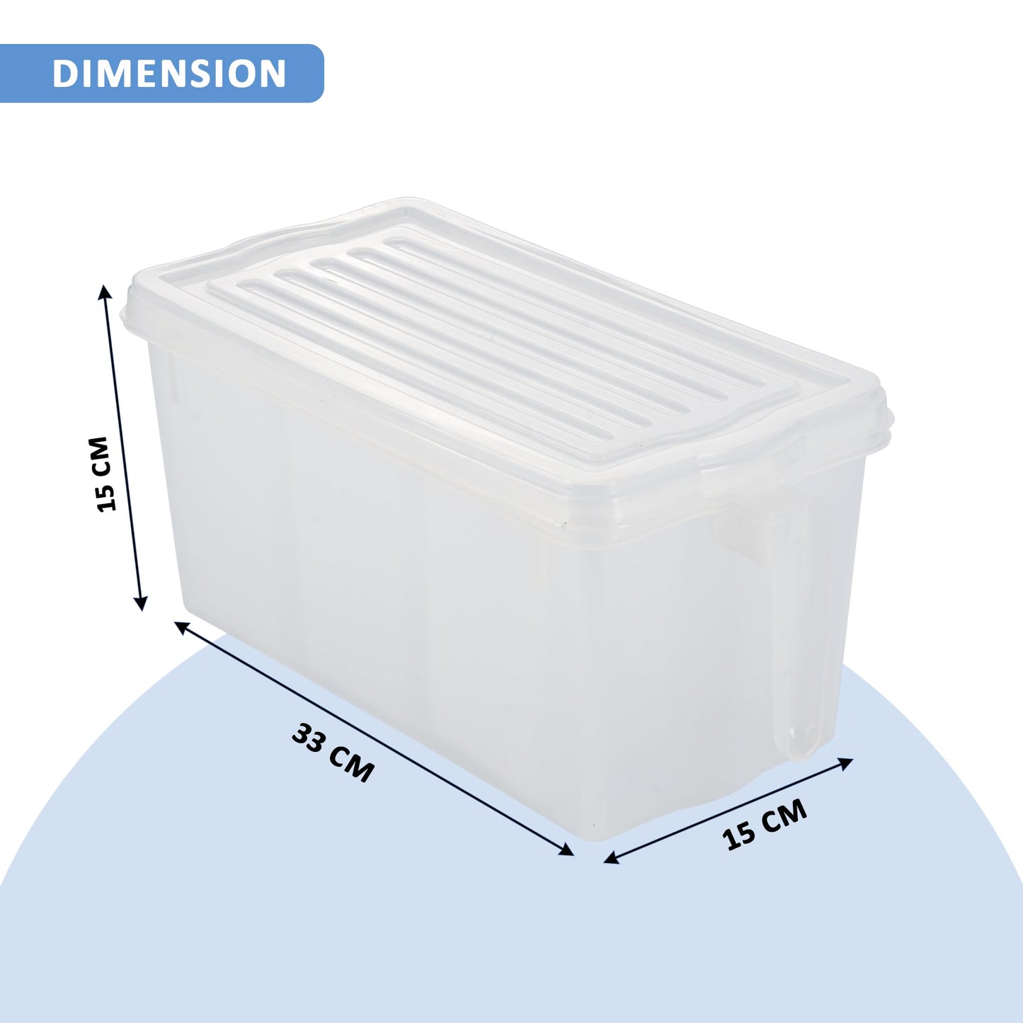 Kuber Industries multi compartment fridge box - easy access