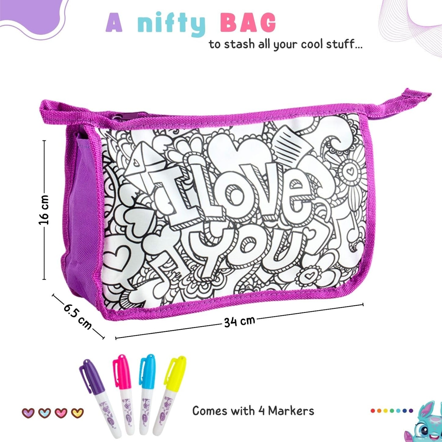 Tinker Squad Stylish Cosmetic Pouch - Travel organizer