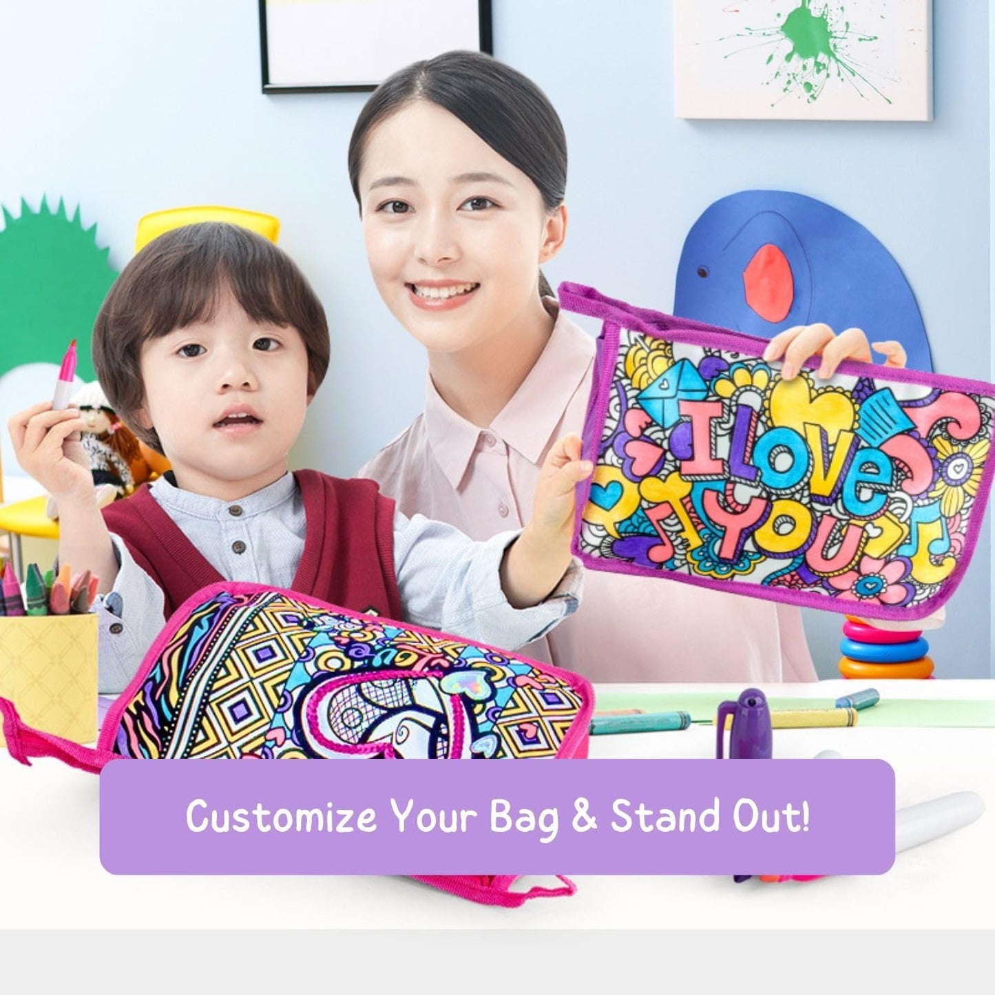 Tinker Squad Custom Makeup Pouch - Gift for girls