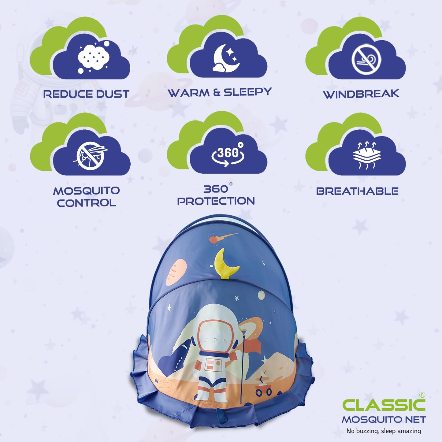 Classic Mosquito Net for Baby - Comfortable and Breathable Fabric