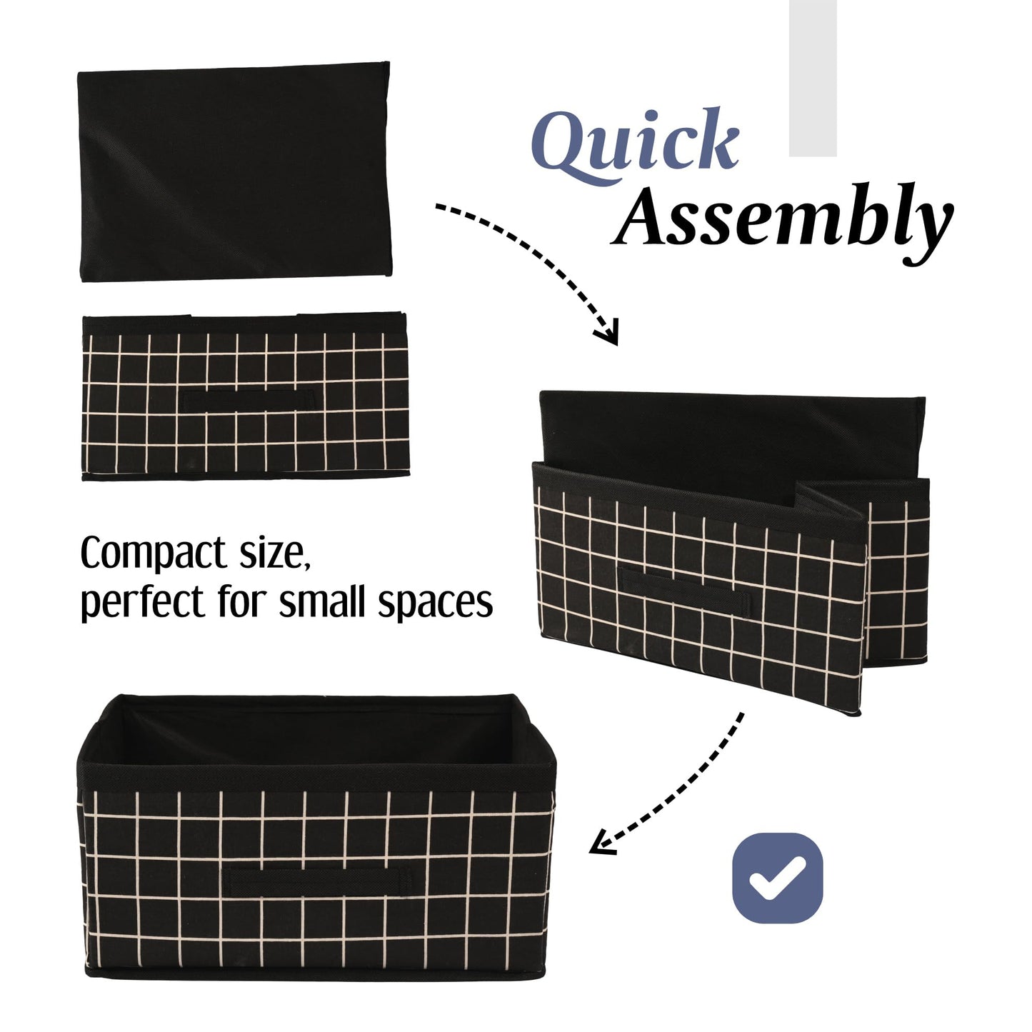 Kuber Industries black drawer organizer - versatile household storage