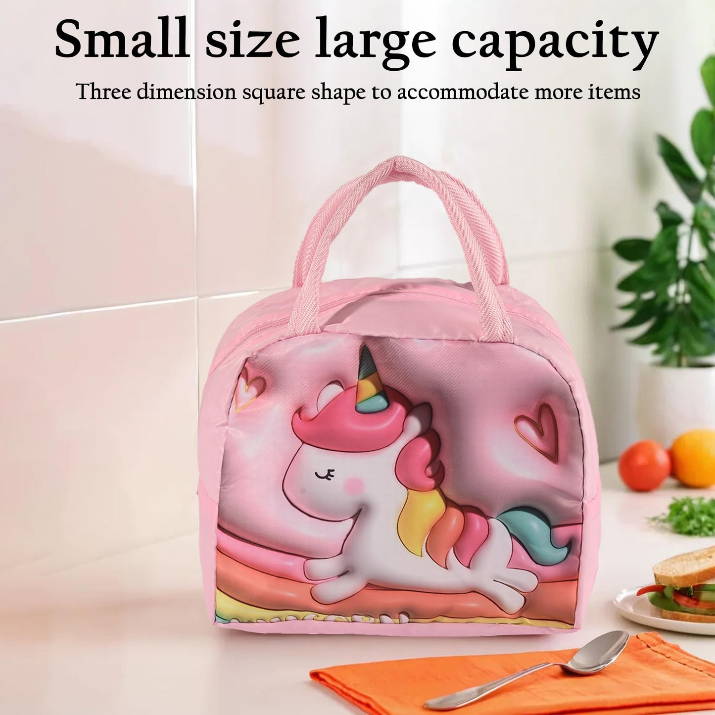 Kuber Stylish Kids Lunch Bag - Vibrant Design