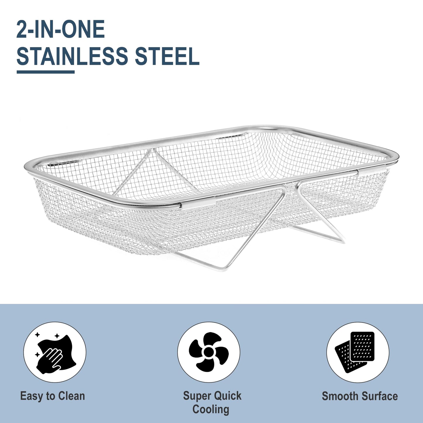 Kuber Industries Deep Fryer Basket - Cooking Essential