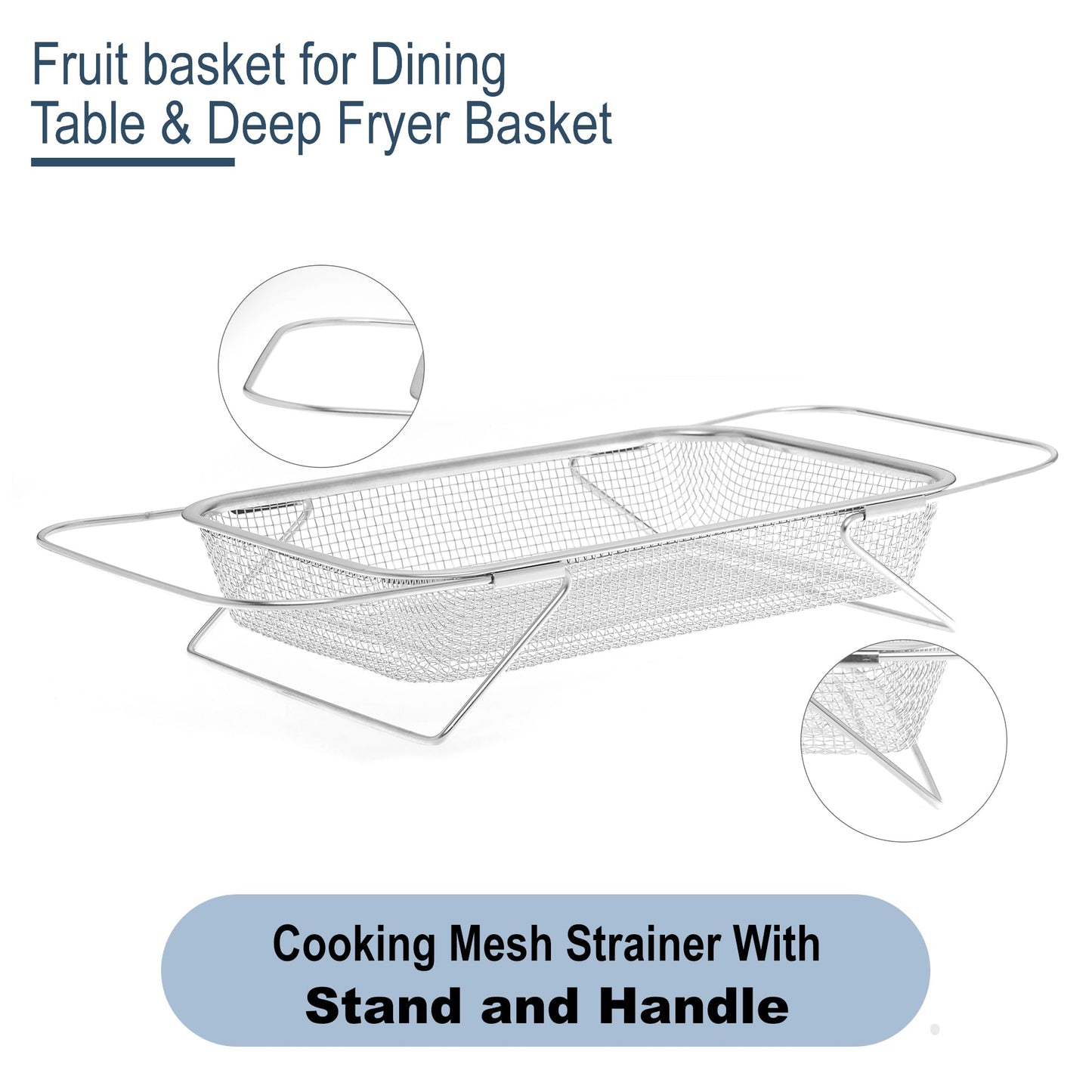Kuber Industries Fruit Basket & Fryer Strainer - Dining Use