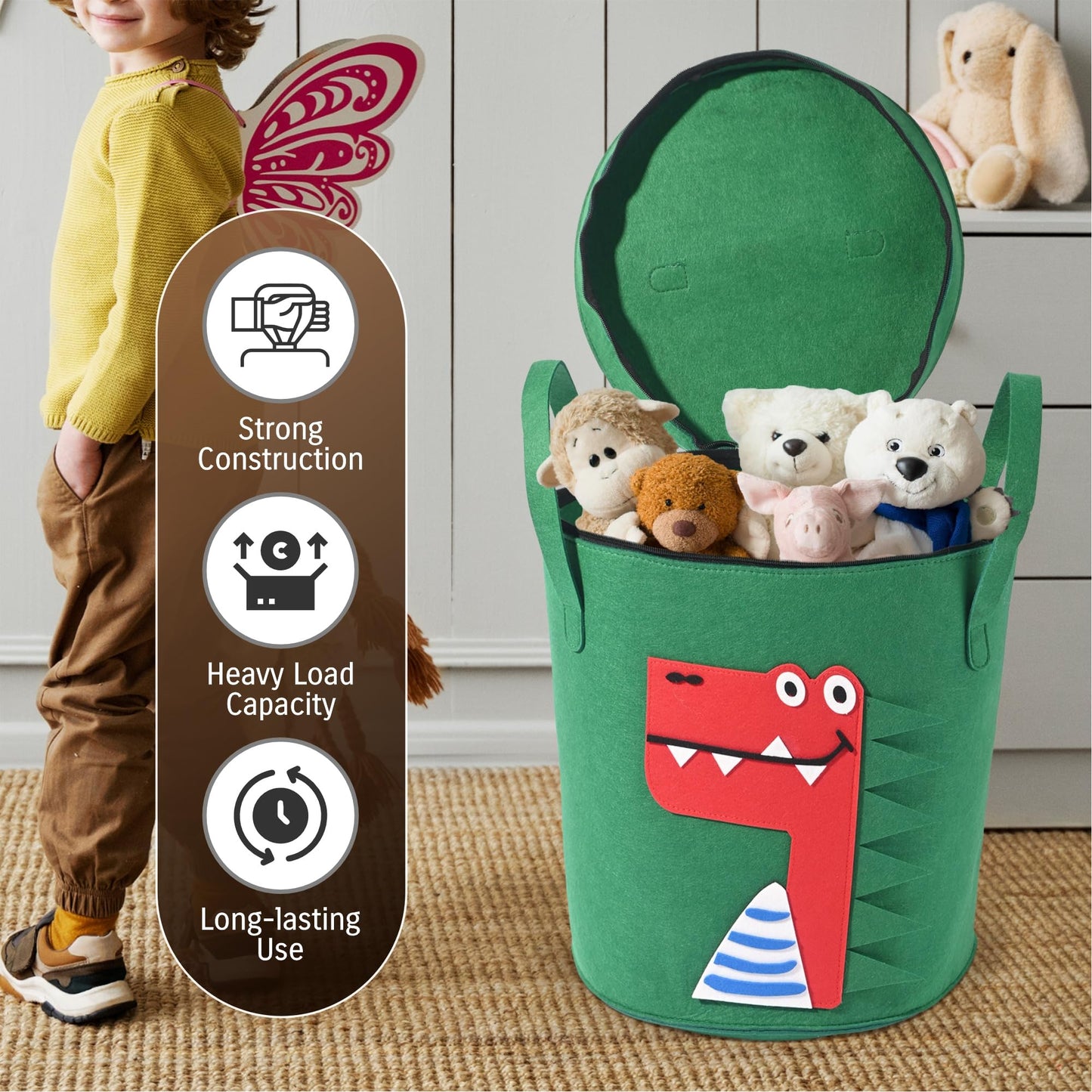 Kuber Homestic laundry basket - ideal for space saving