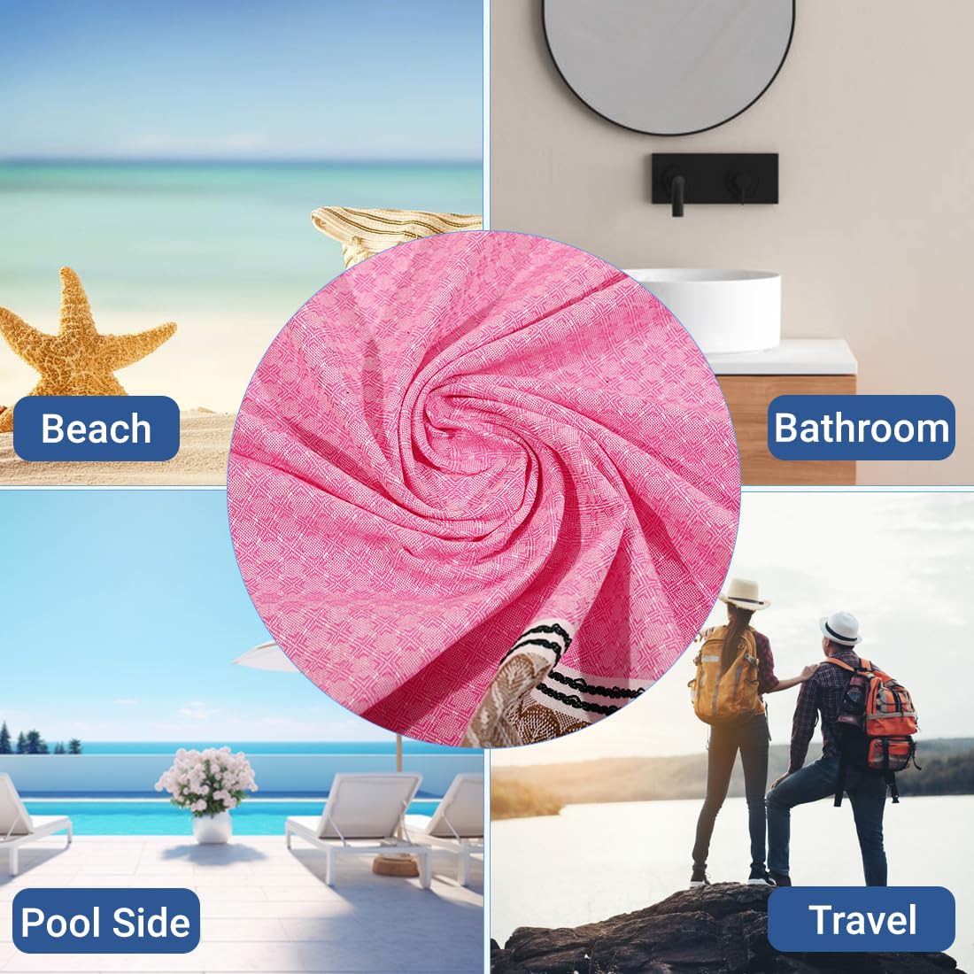 Kuber Homestic bath towel - Perfect for swimming